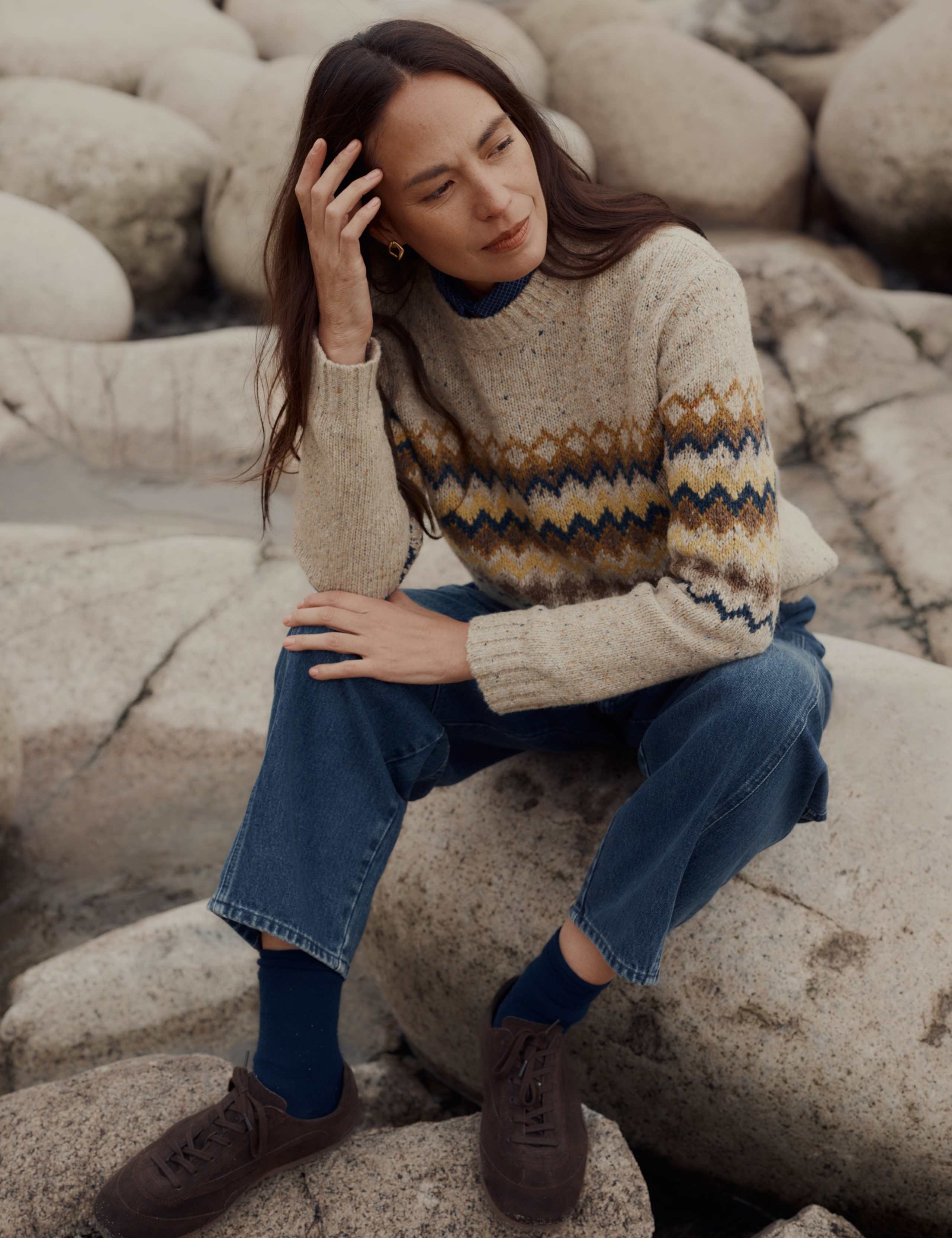 Merino Wool Rich Fair Isle Jumper