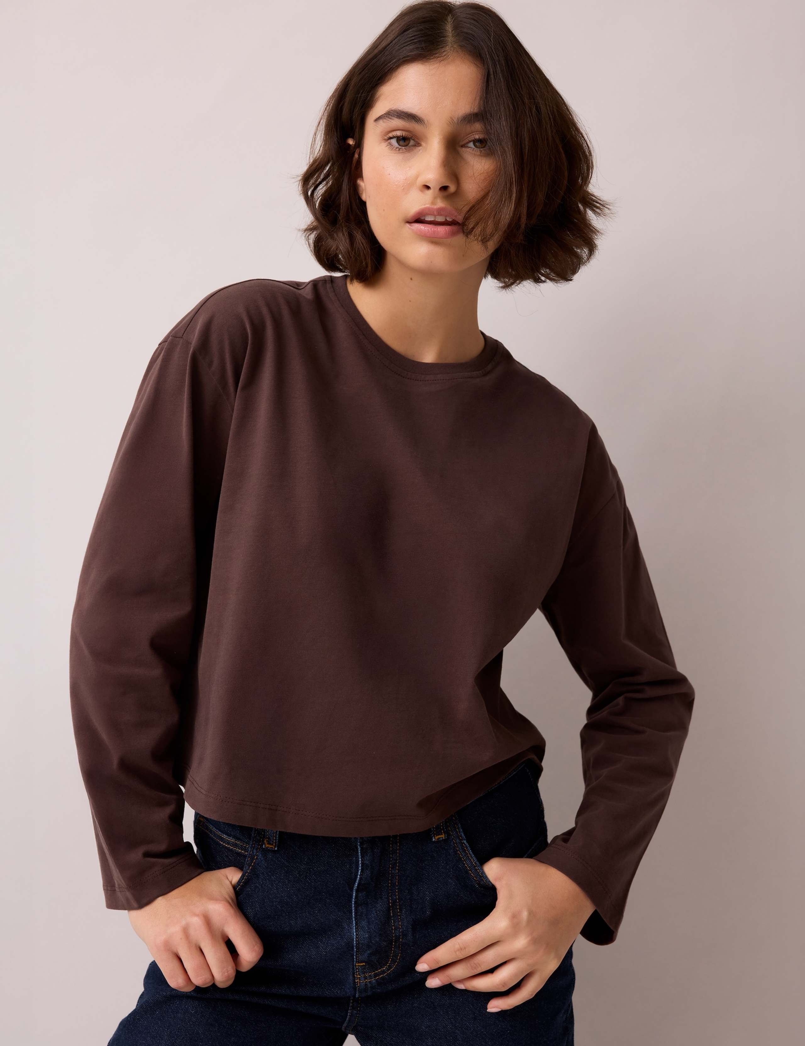 Pure Cotton Crew Neck Relaxed Fit T-Shirt