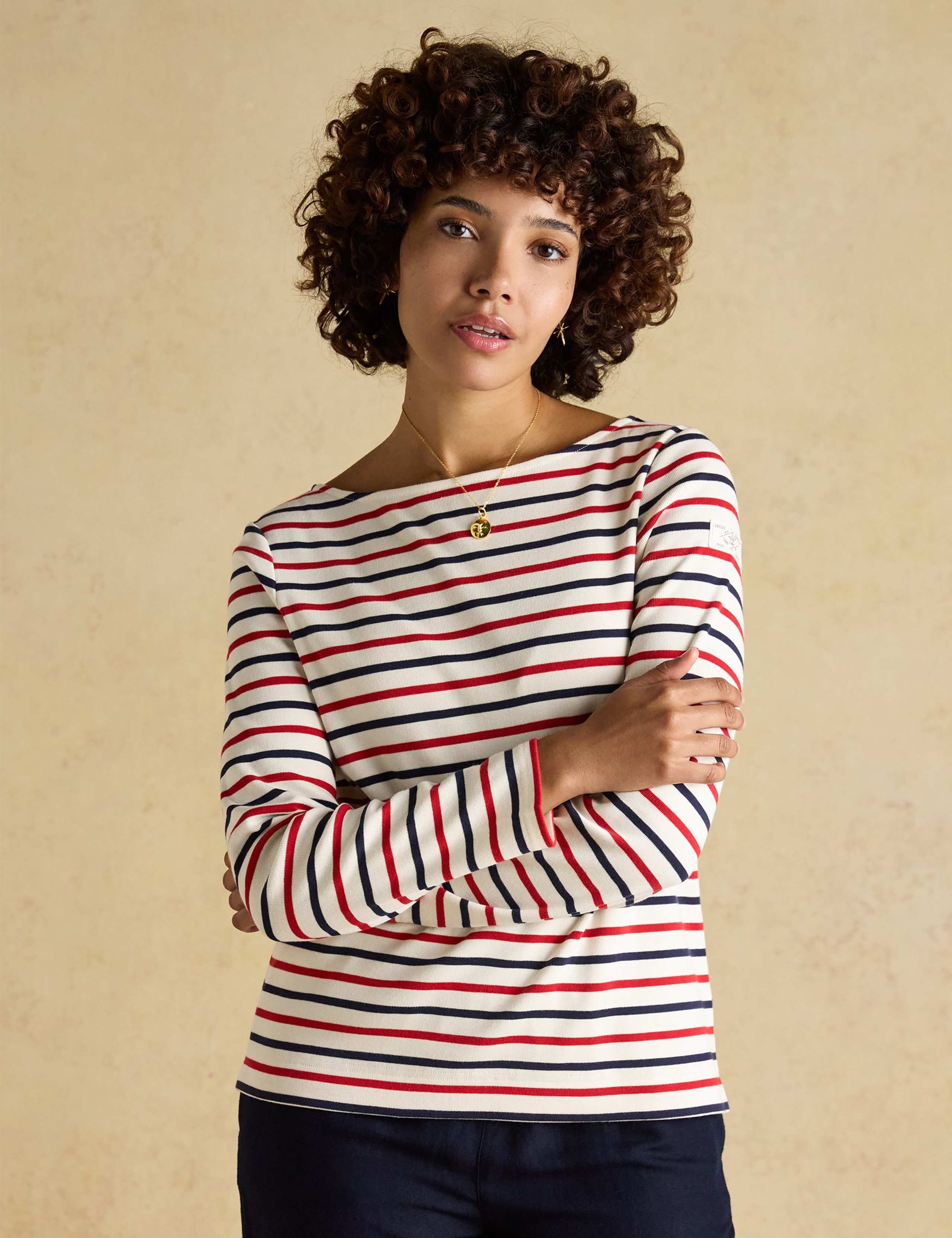 Pure Cotton Striped Top