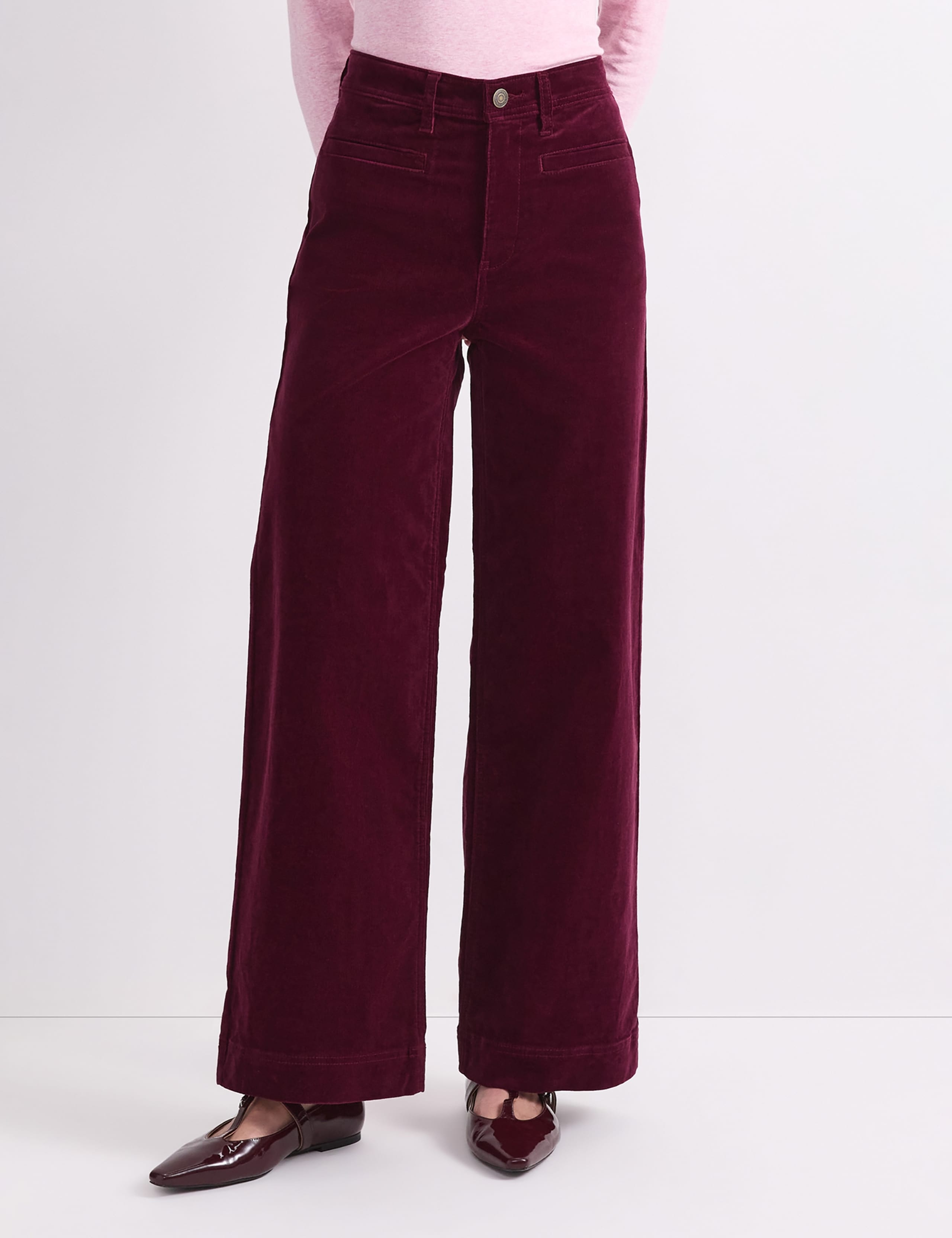 Cord Wide Leg Trousers