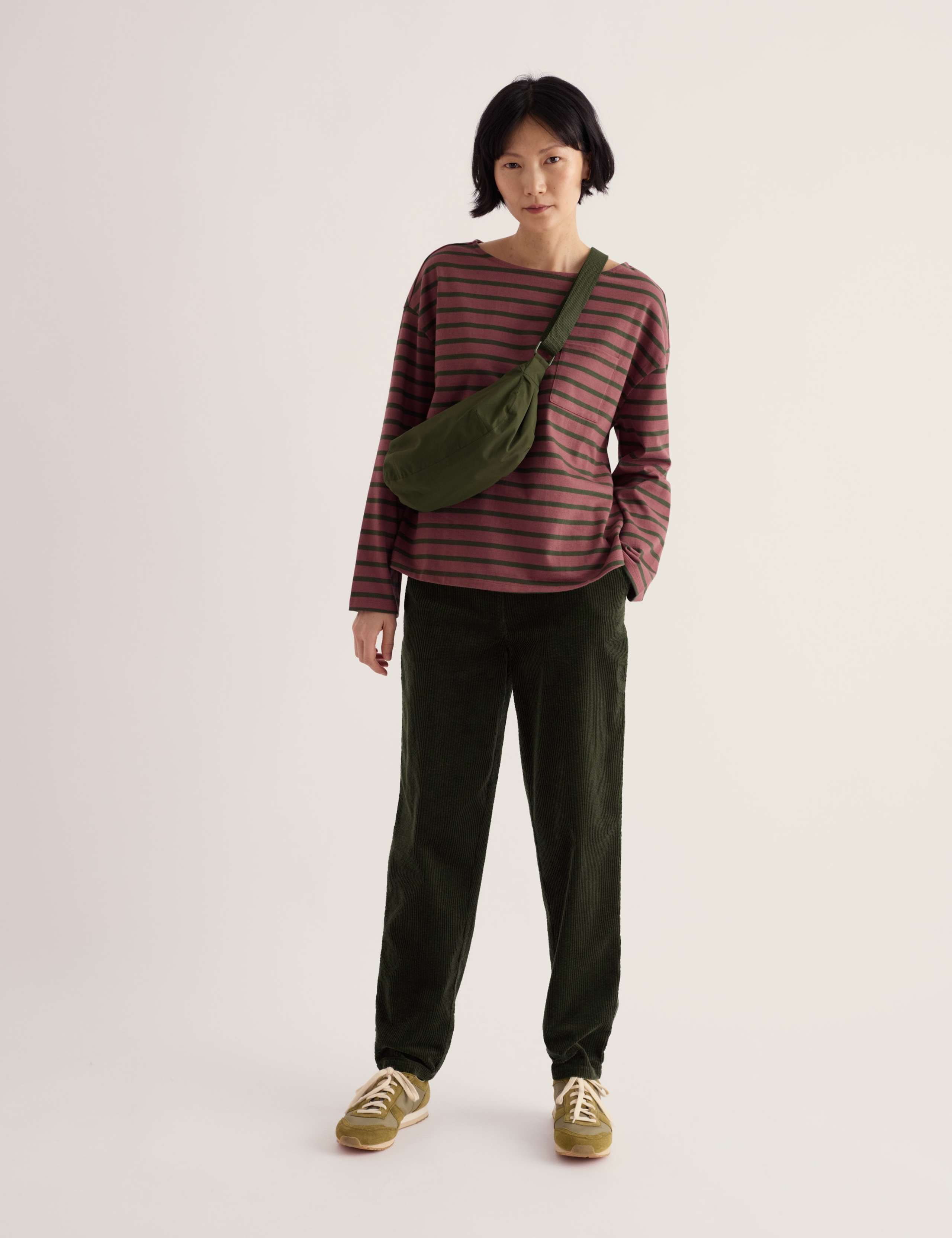 Pure Cotton Striped Relaxed T-Shirt