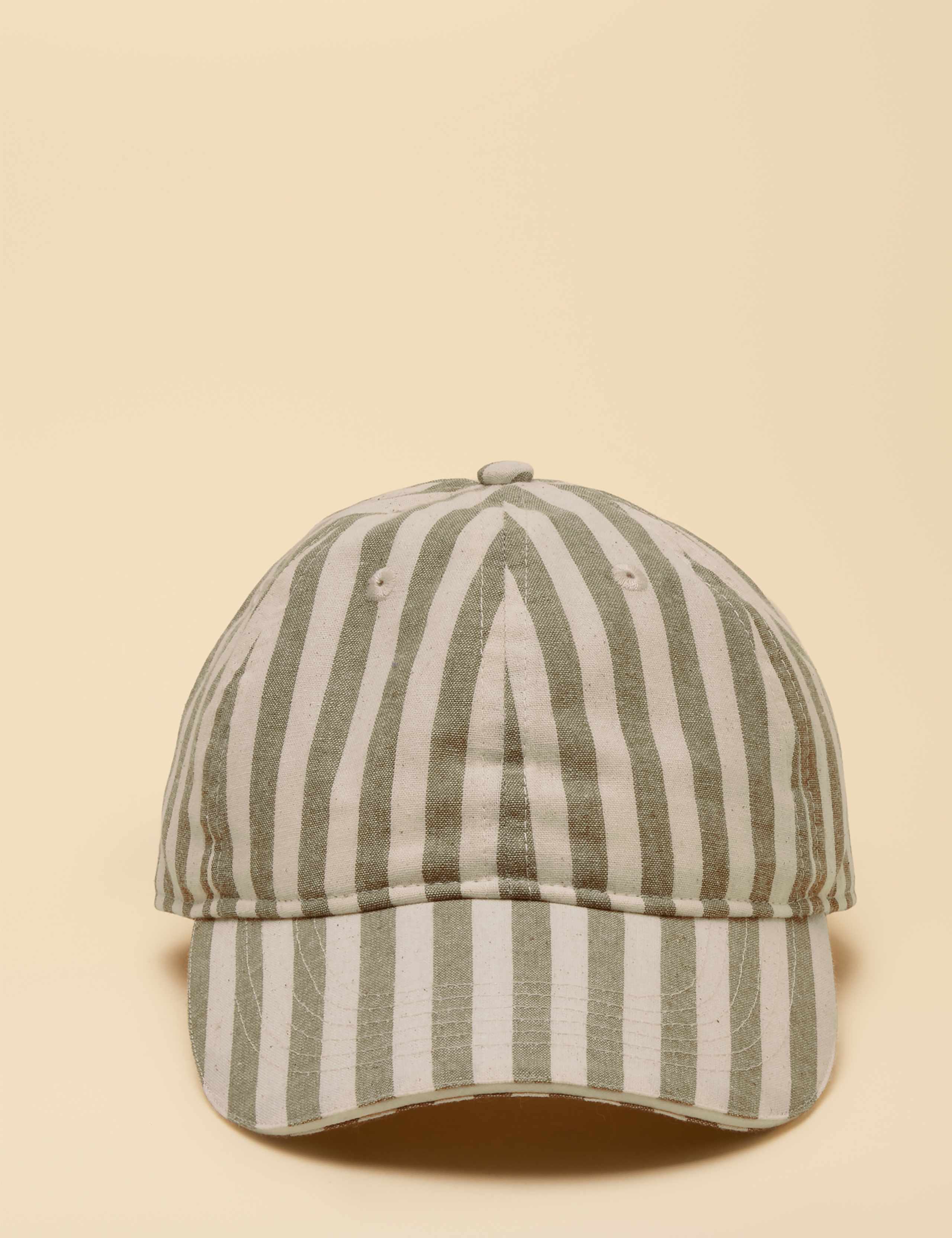 Pure Cotton Striped Baseball Cap