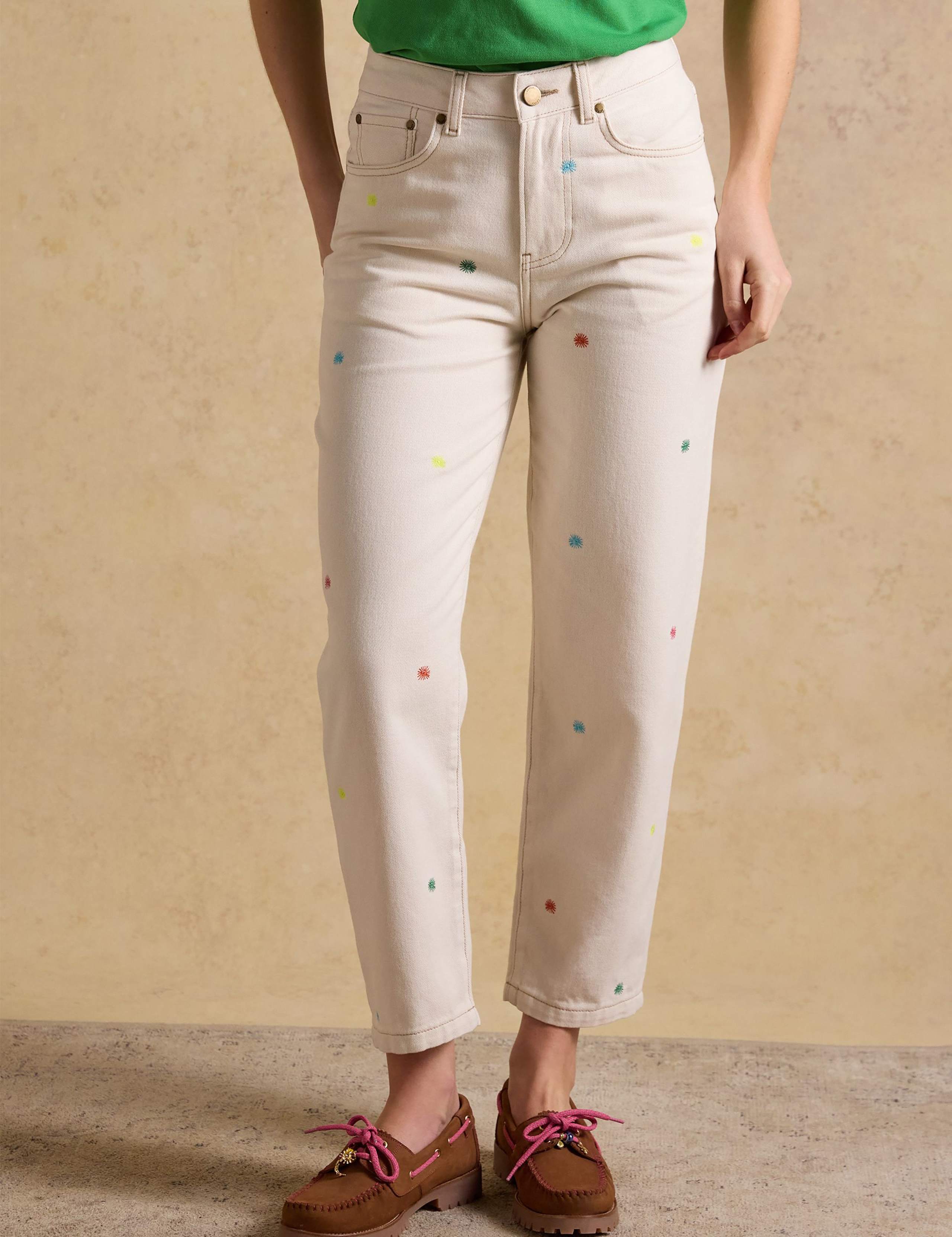 Relaxed High Waisted Straight Leg Jeans