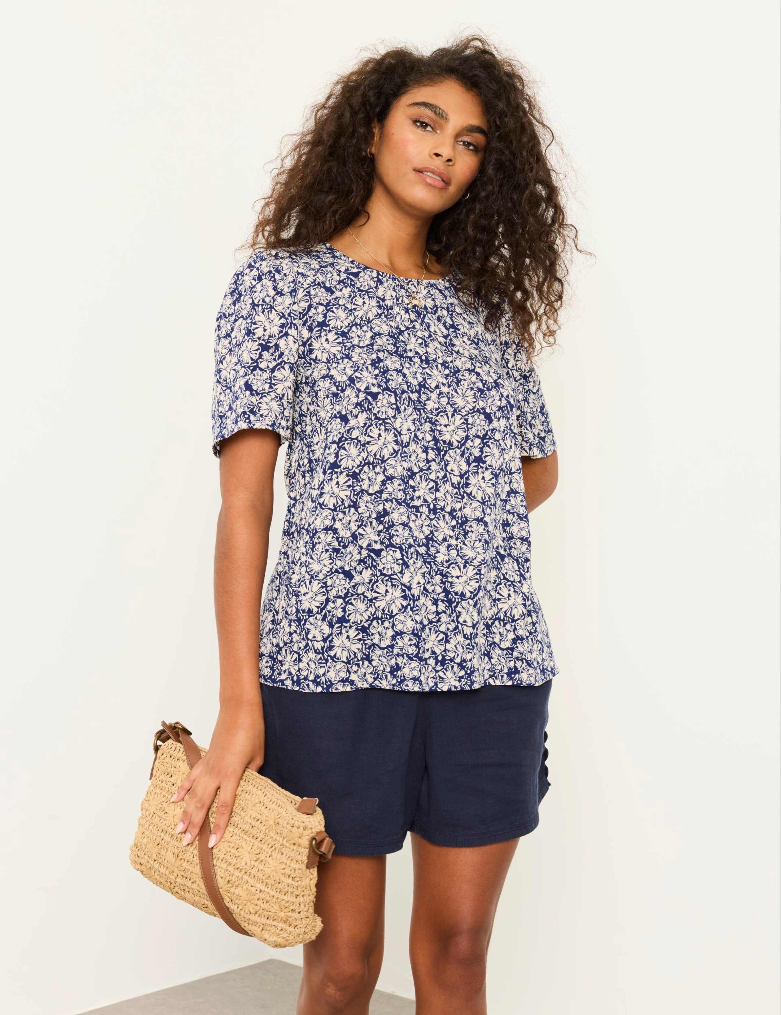 Shell Print Blouse