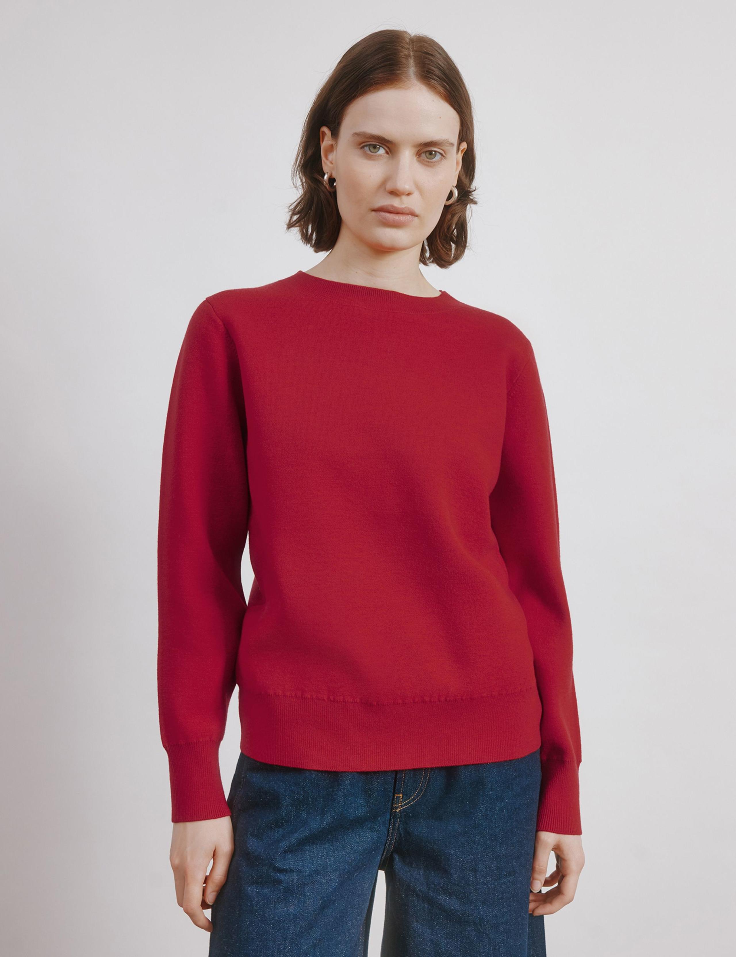 Crew Neck Jumper with Wool