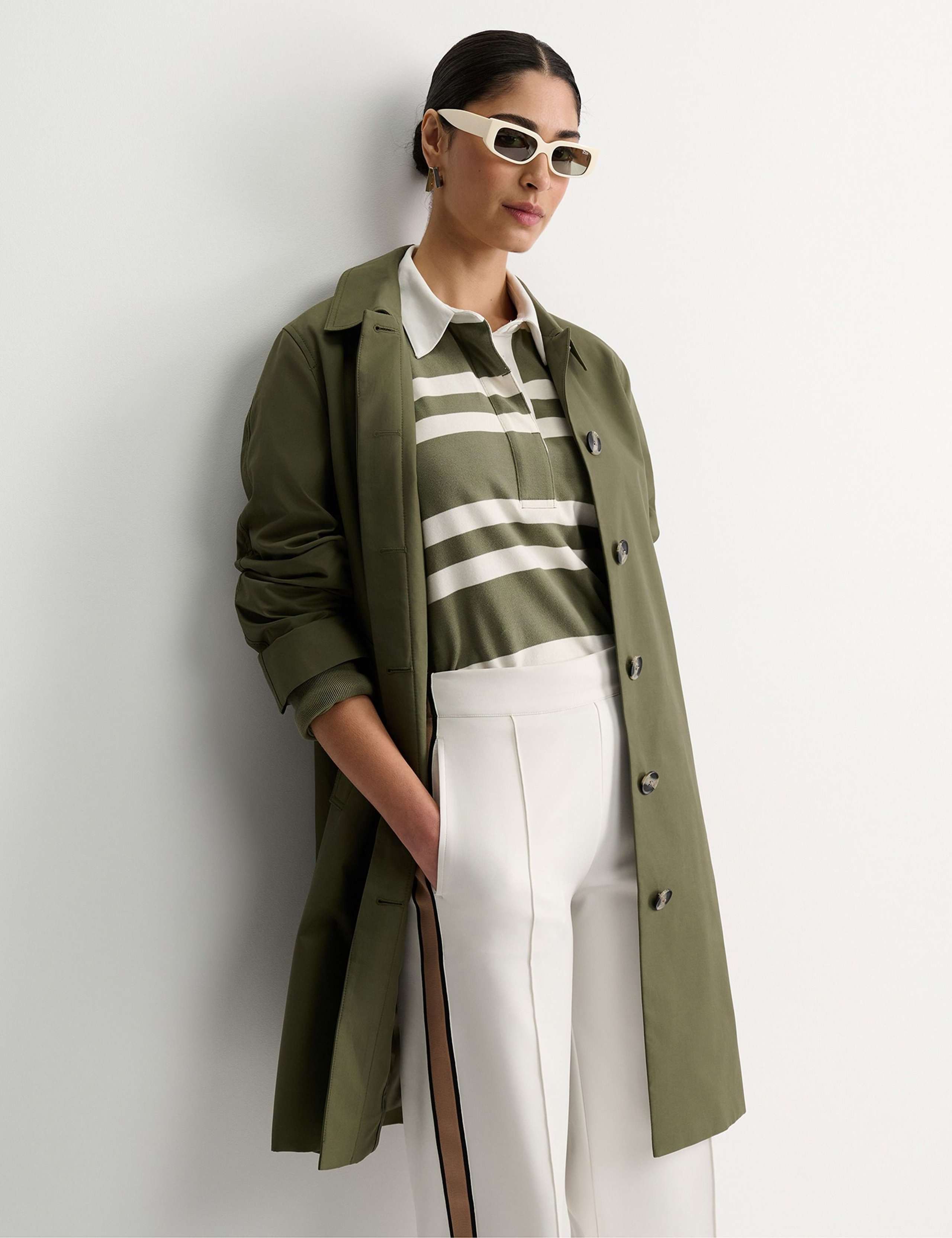 Cotton Rich Longline Trench Coat