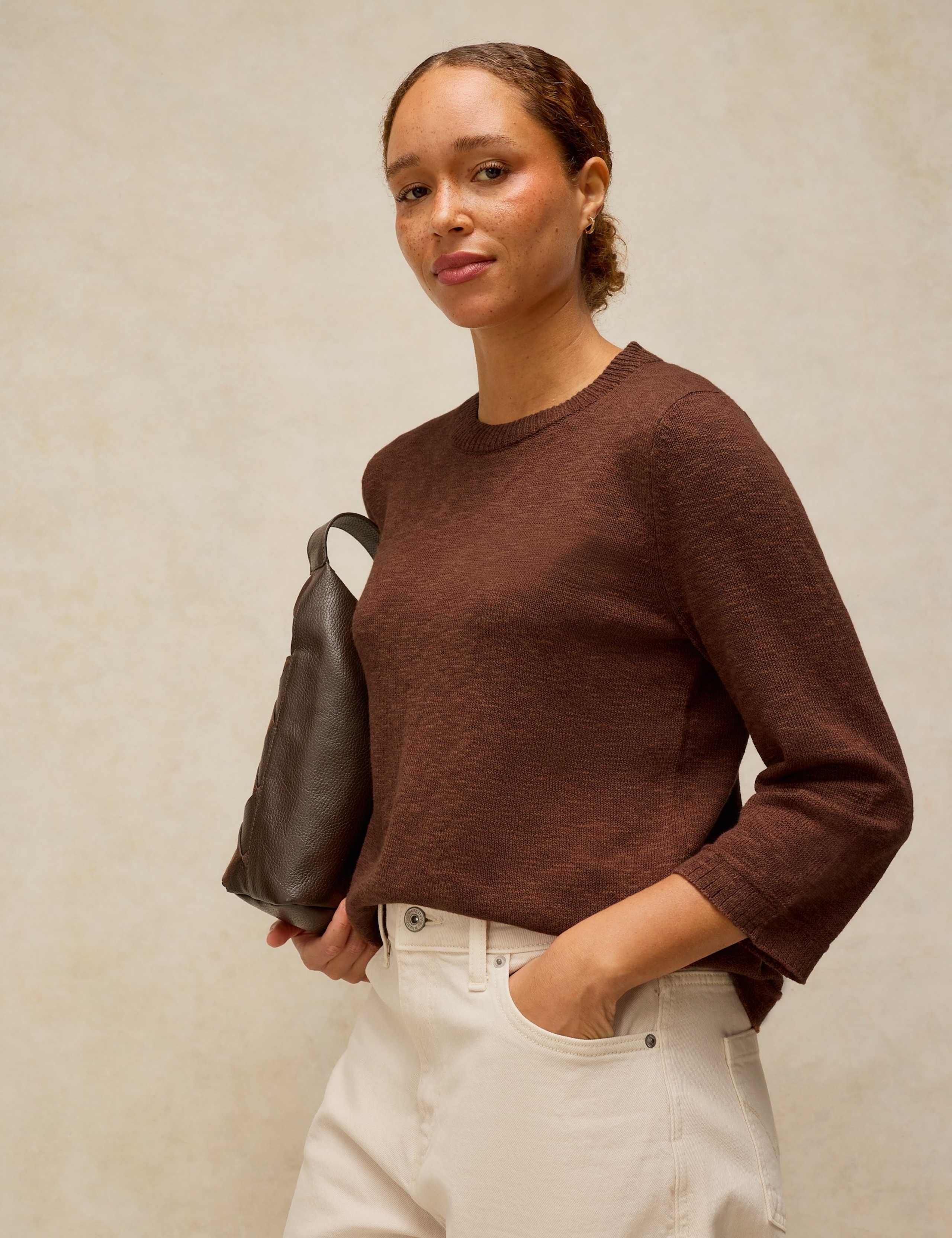 Cotton Rich Crew Neck Jumper