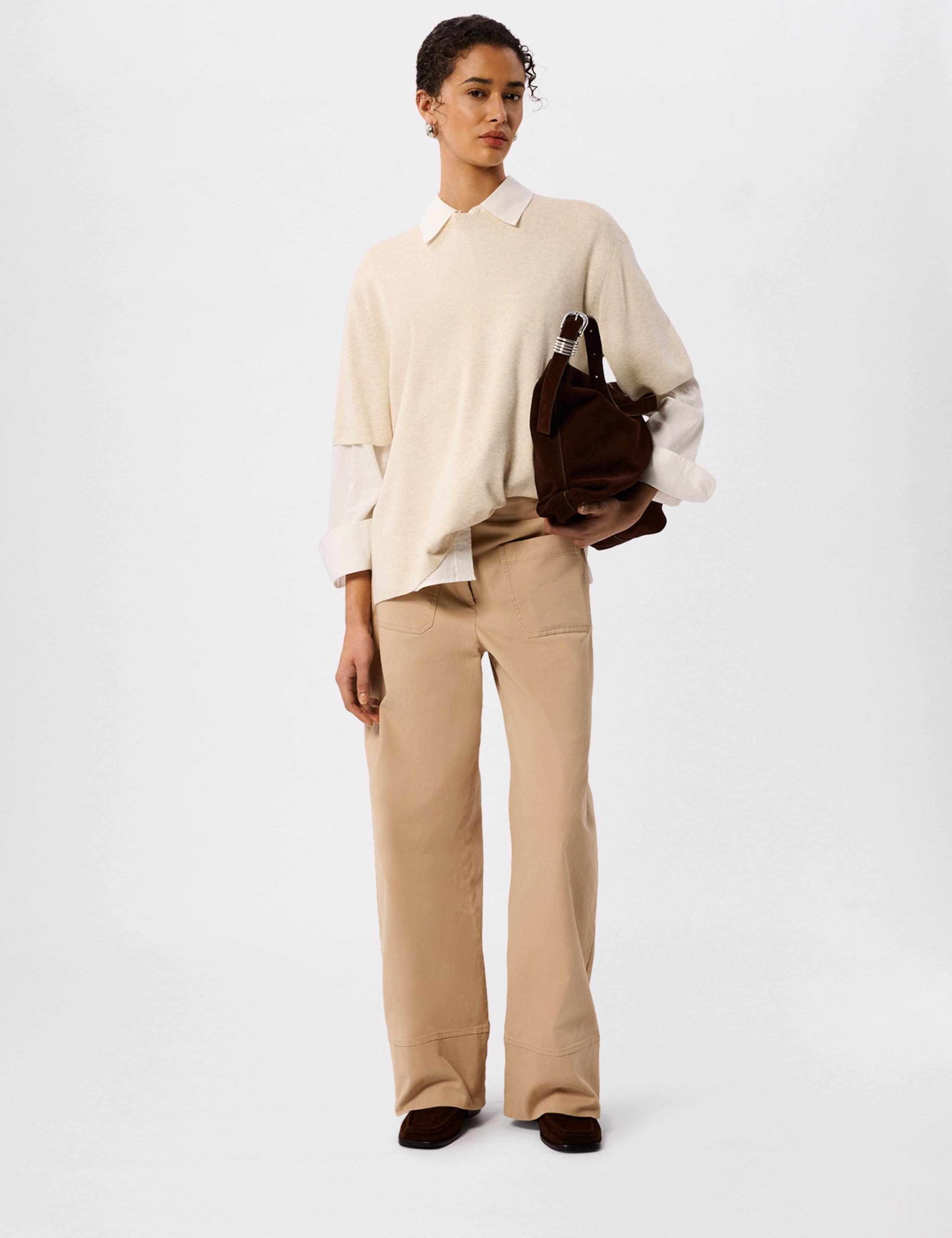 Cotton Rich Fine Knit T-Shirt
