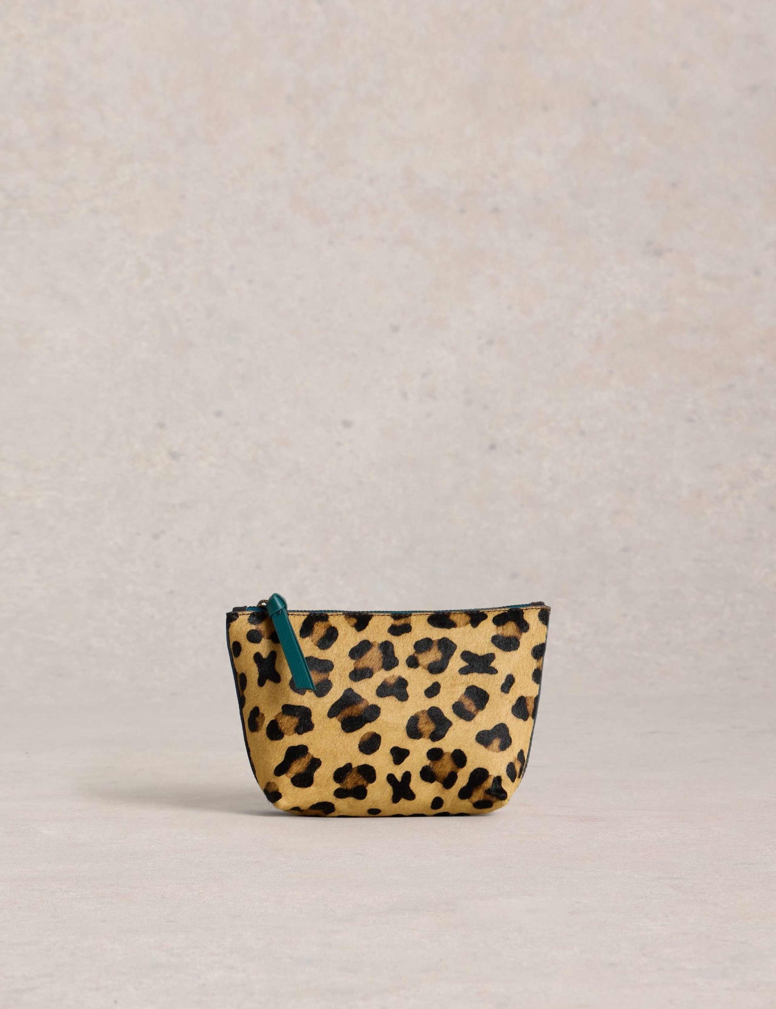 Leather Metallic Toiletry Bag