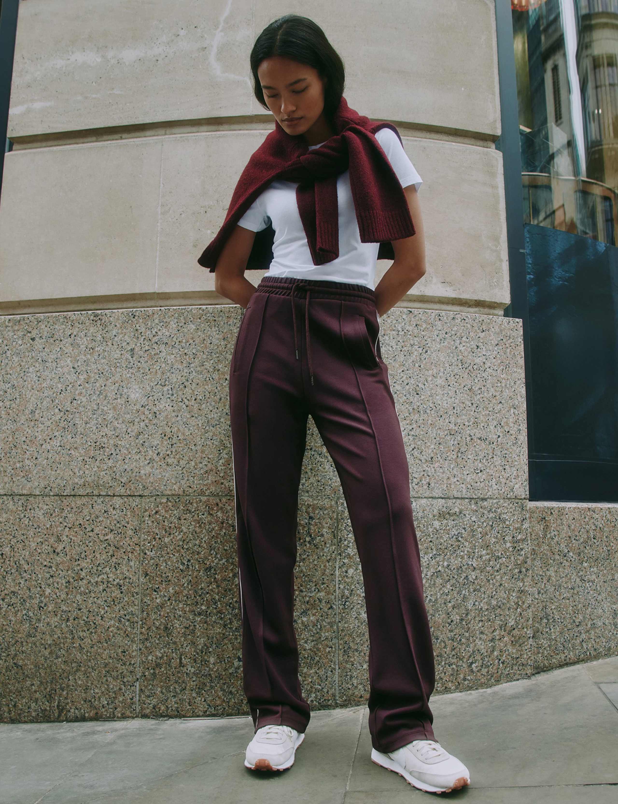 Drawstring Side Stripe Joggers