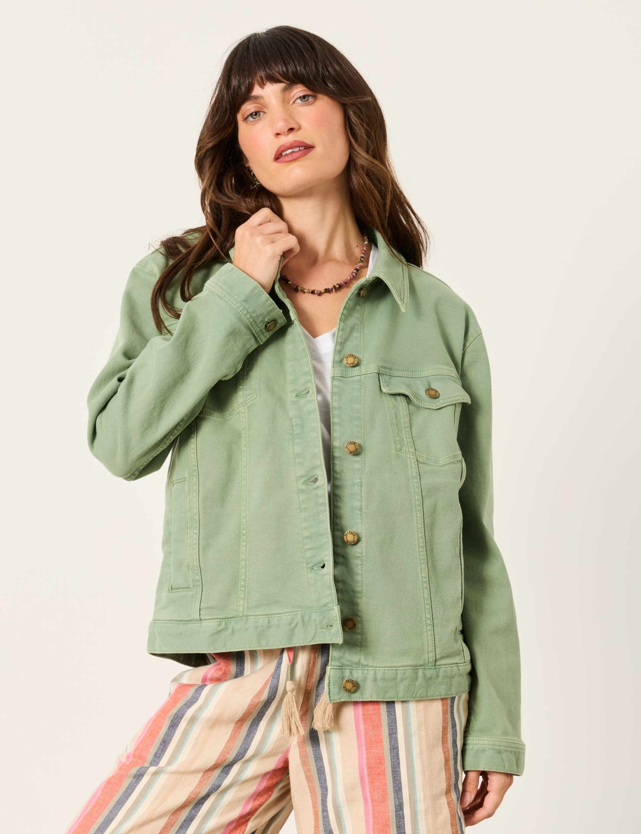 Cotton Rich Denim Collared Jacket