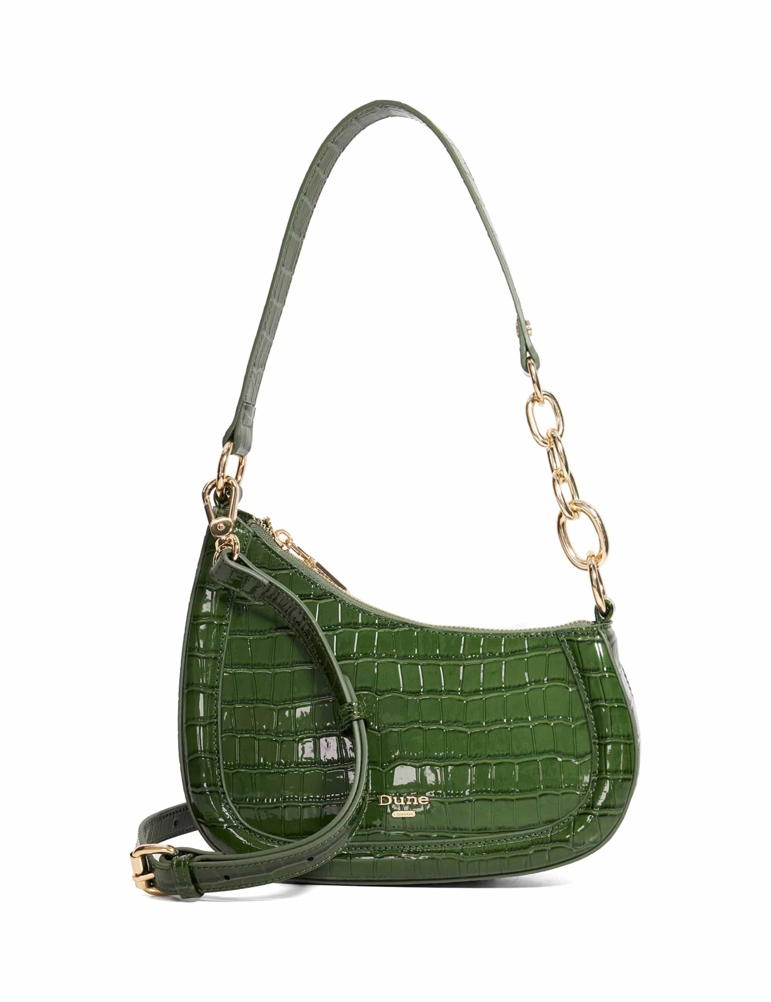 Croc Effect Underarm Shoulder Bag