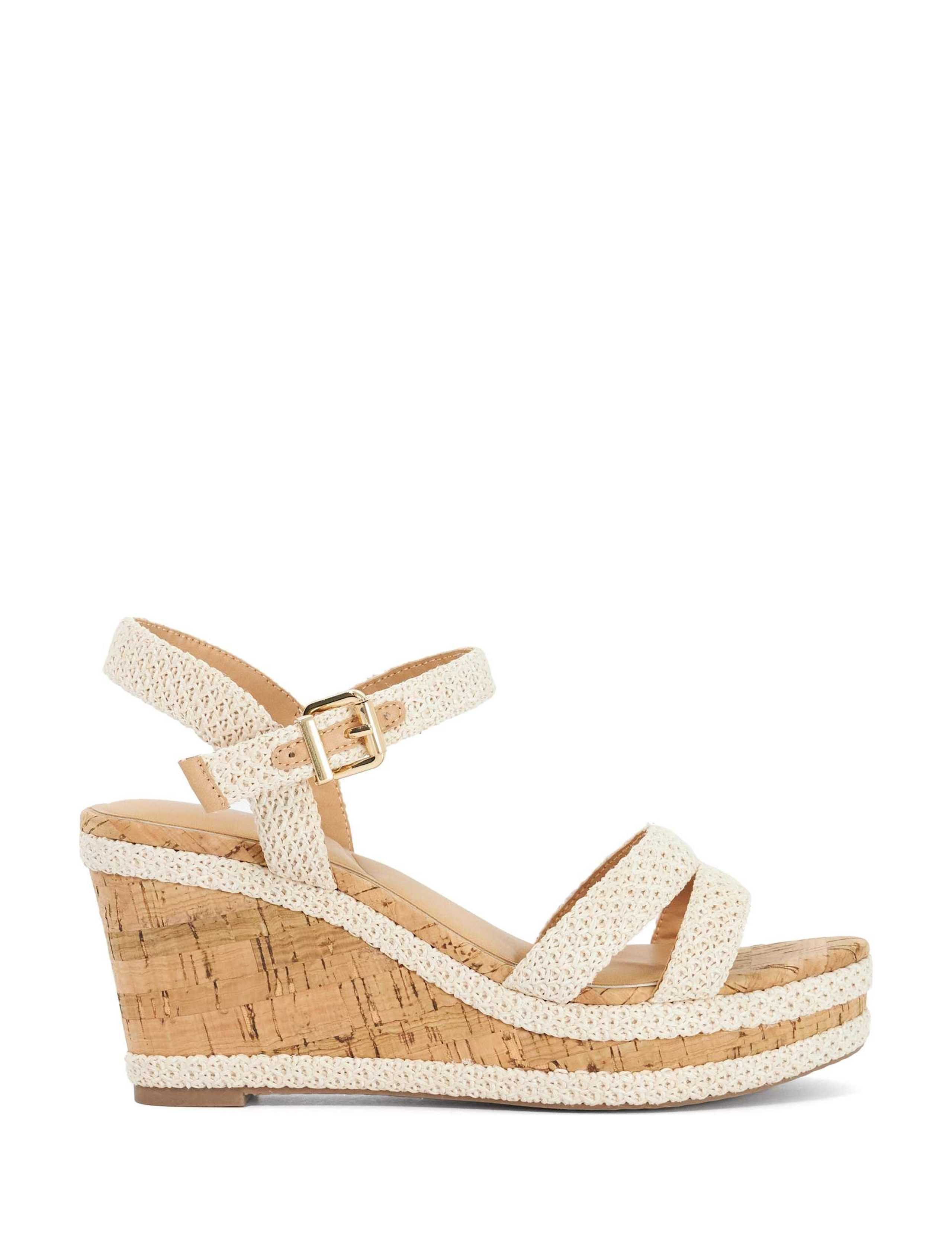 Buckle Wedge Sandals