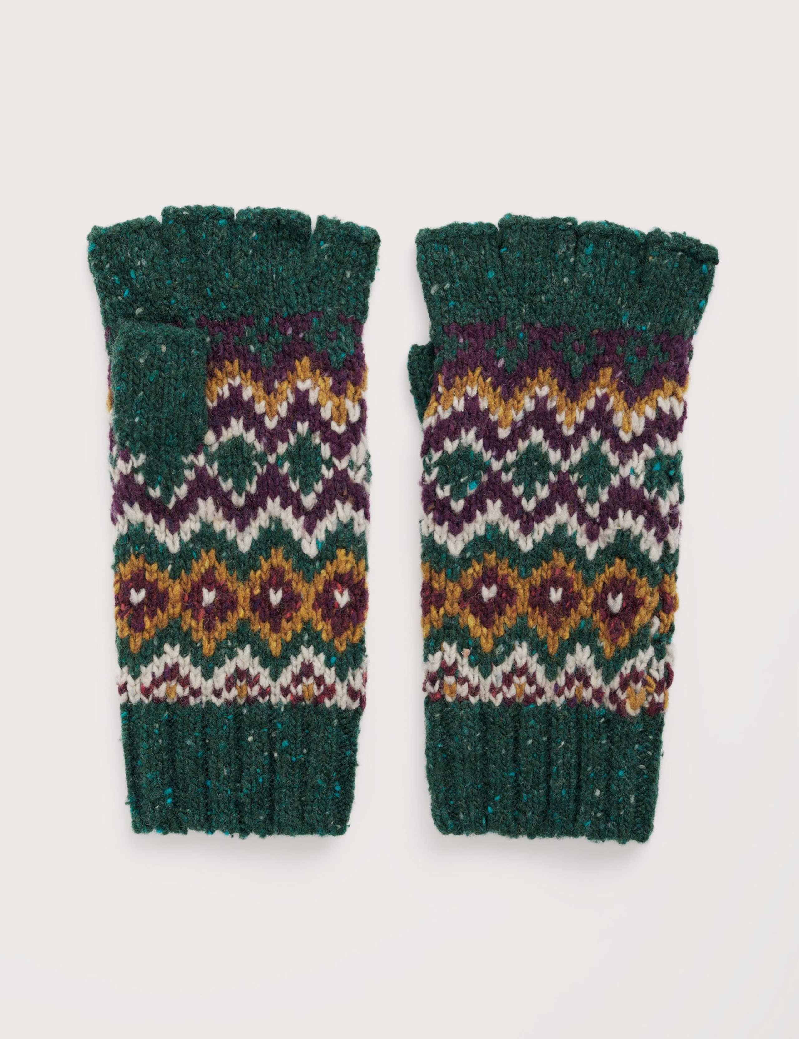 Wool Rich Patterned Mittens