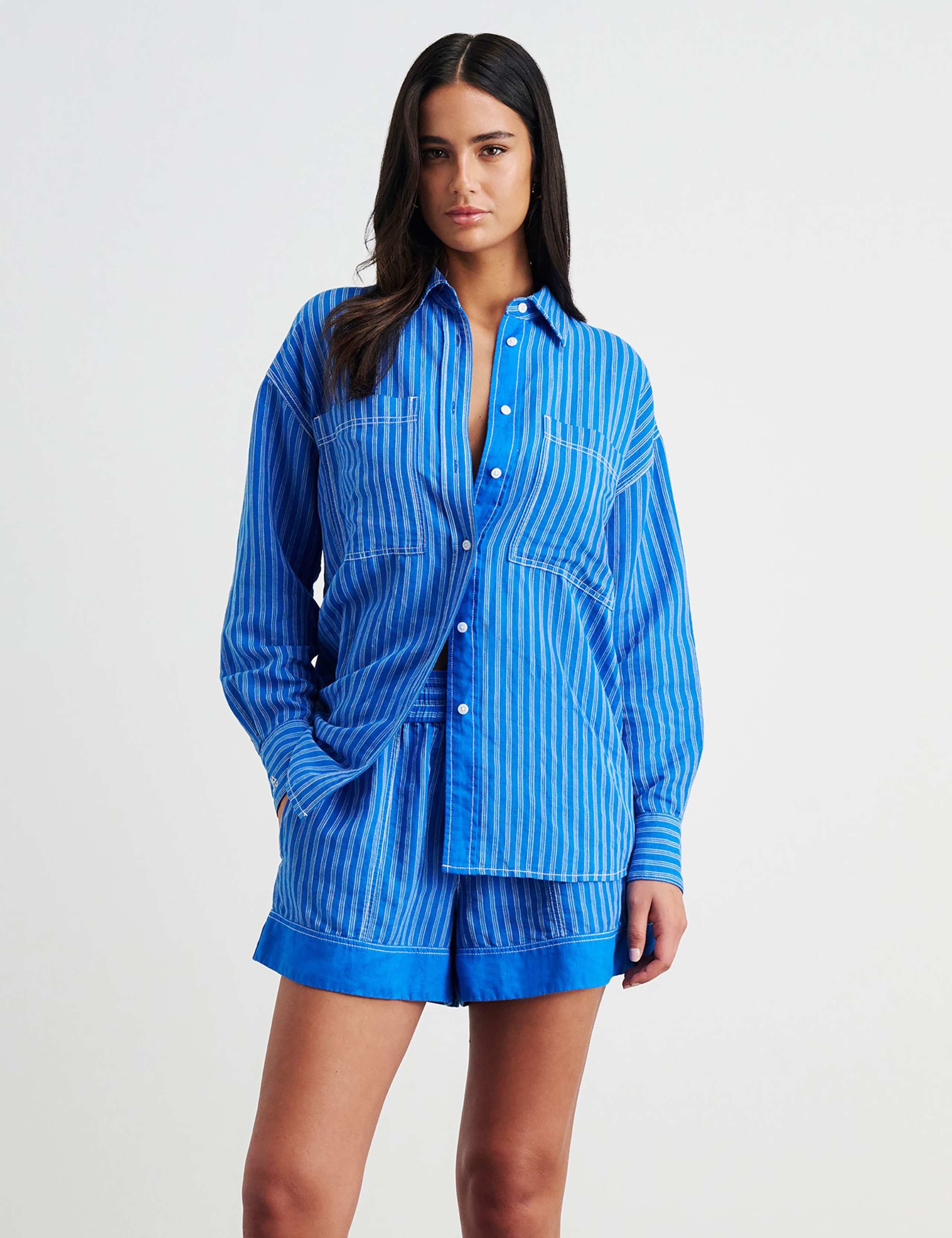 Linen Rich Striped Shirt