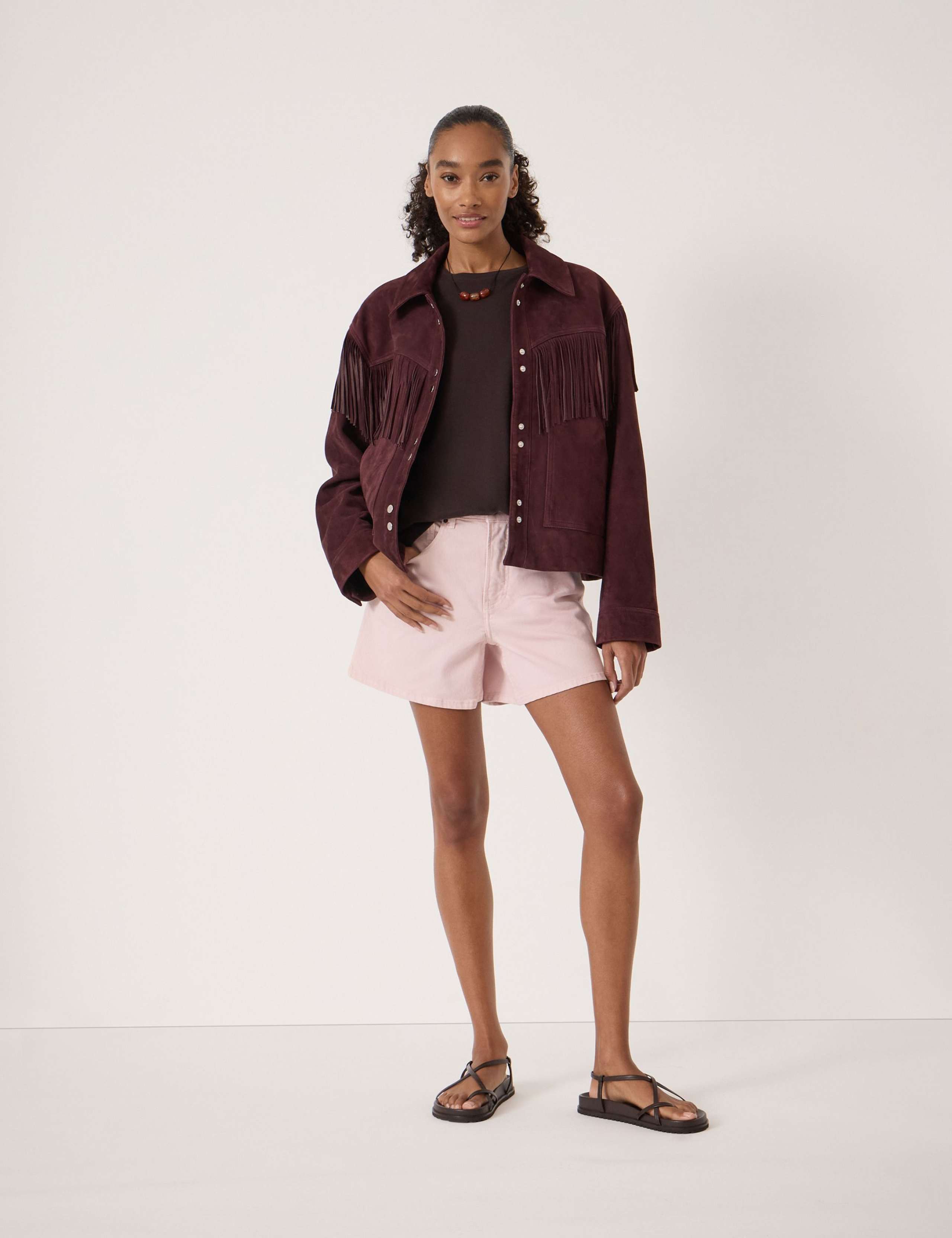 Suede Fringed Jacket