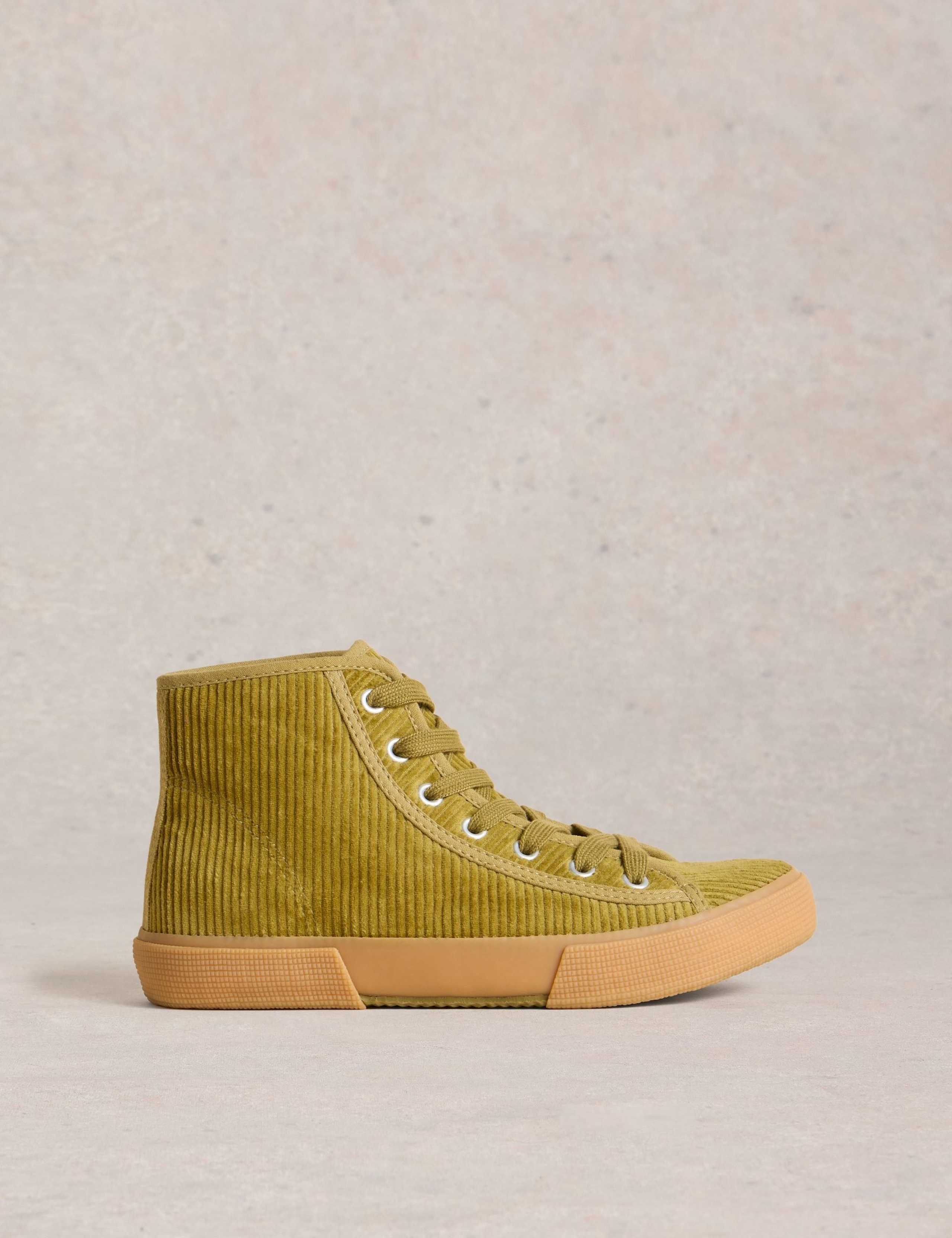 Cord Hi-Top Trainers