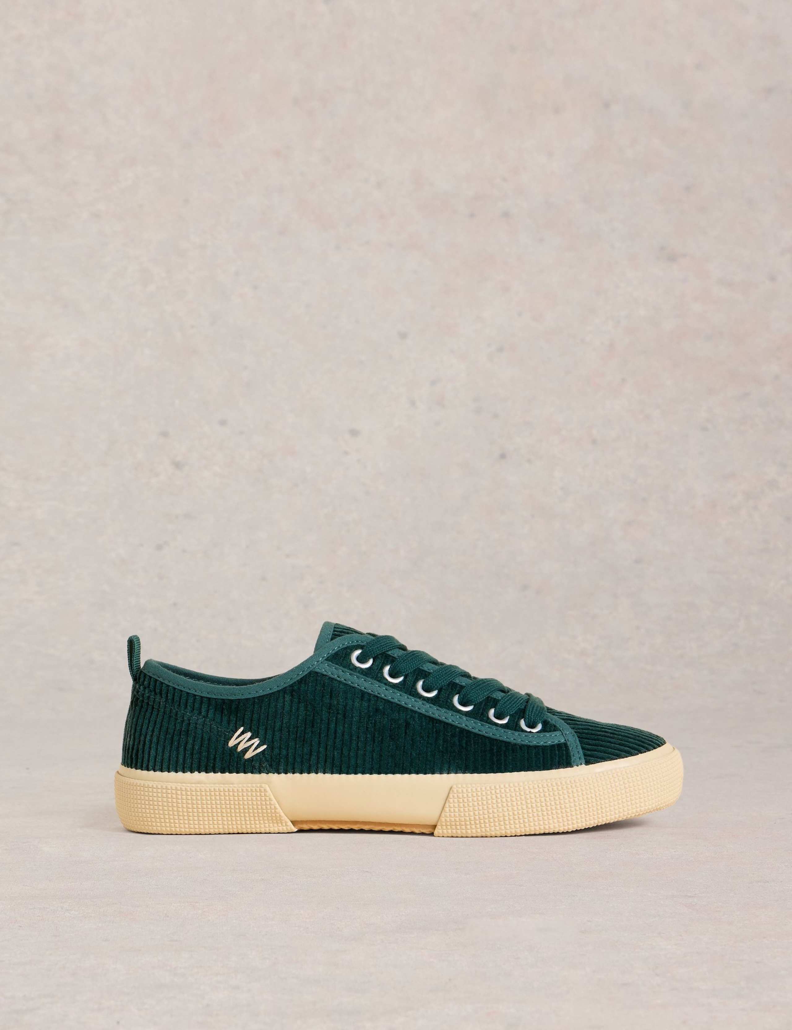 Corduroy Lace Up Trainers