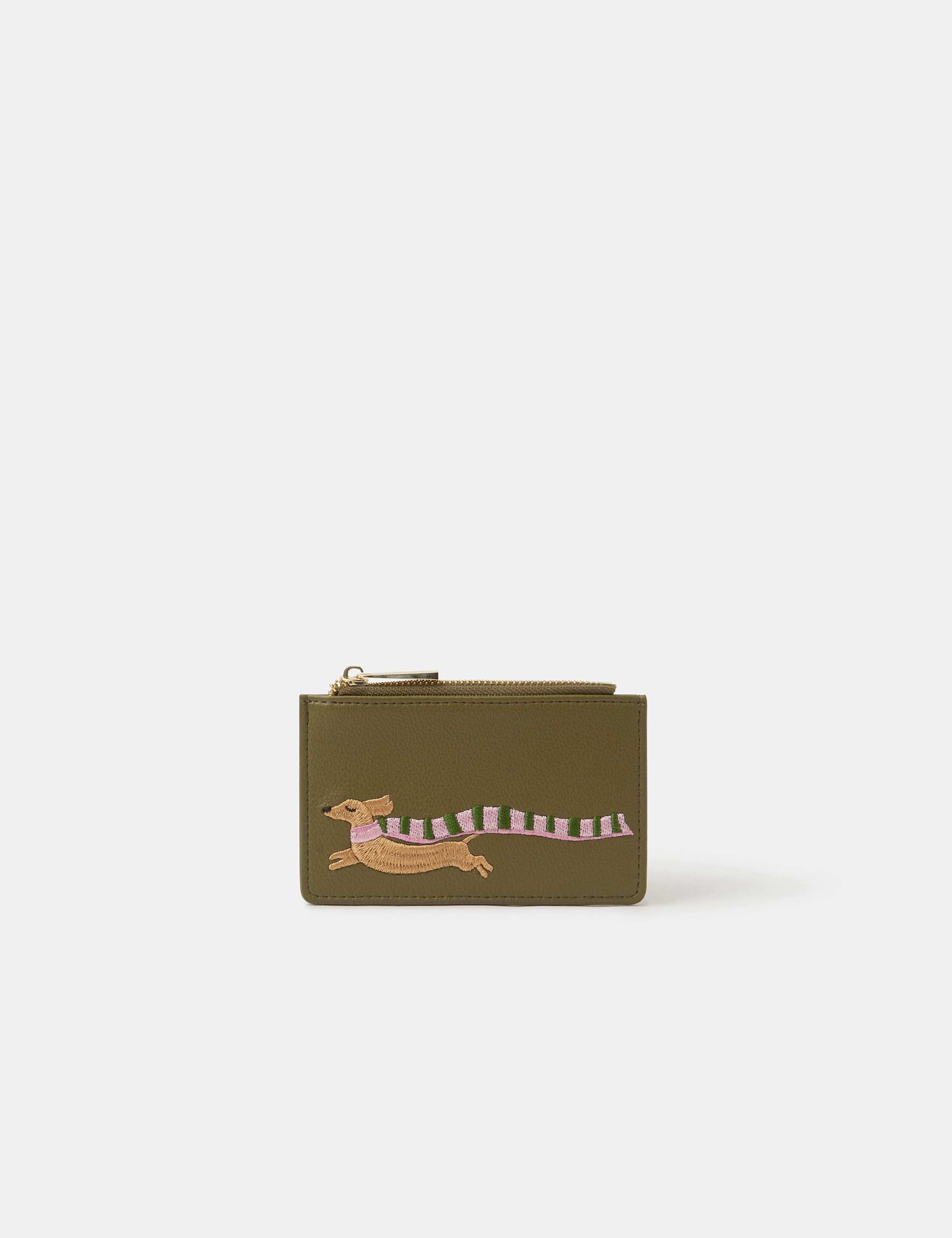Sausage Dog Embroidered Cardholder