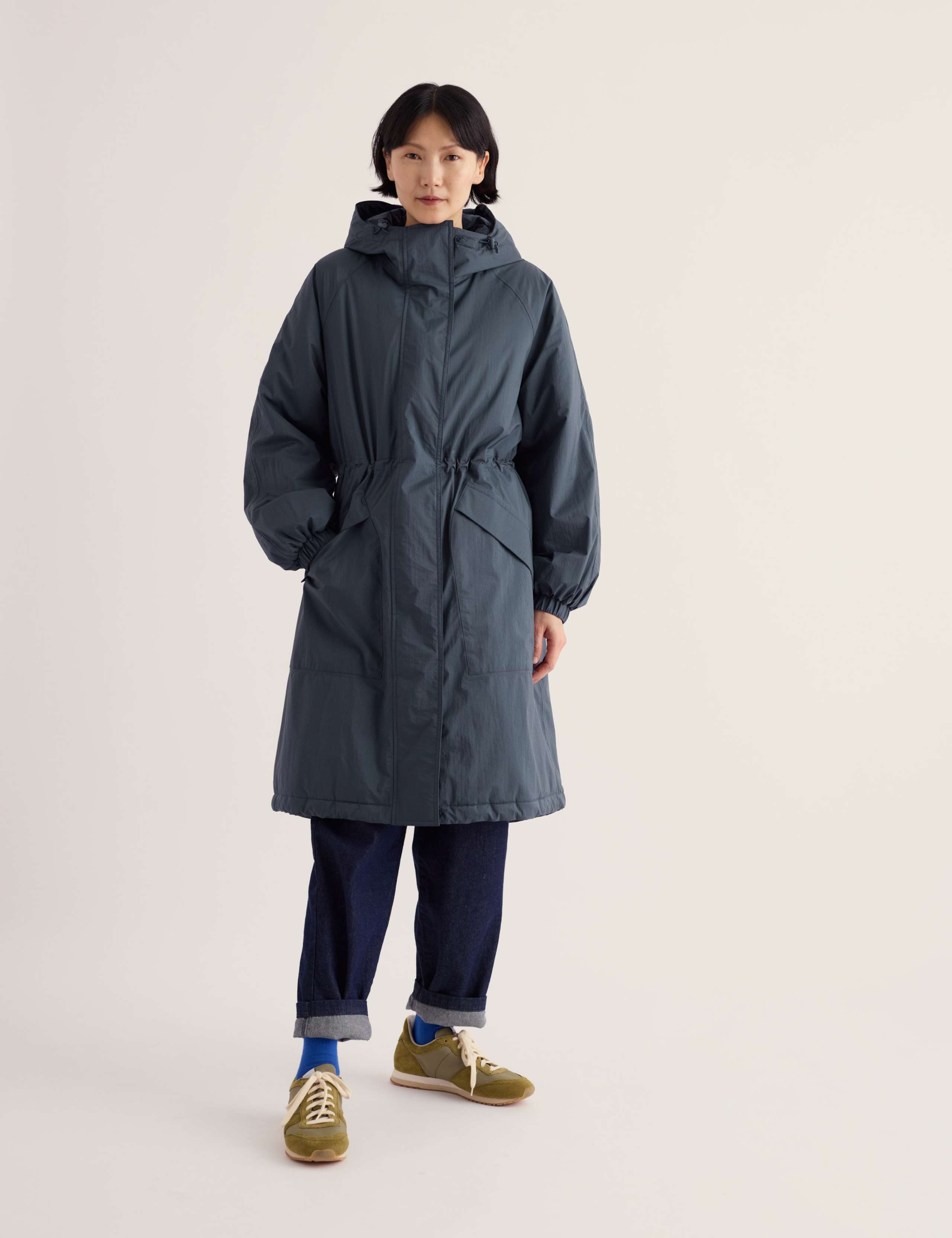 Hooded Longline Parka Coat