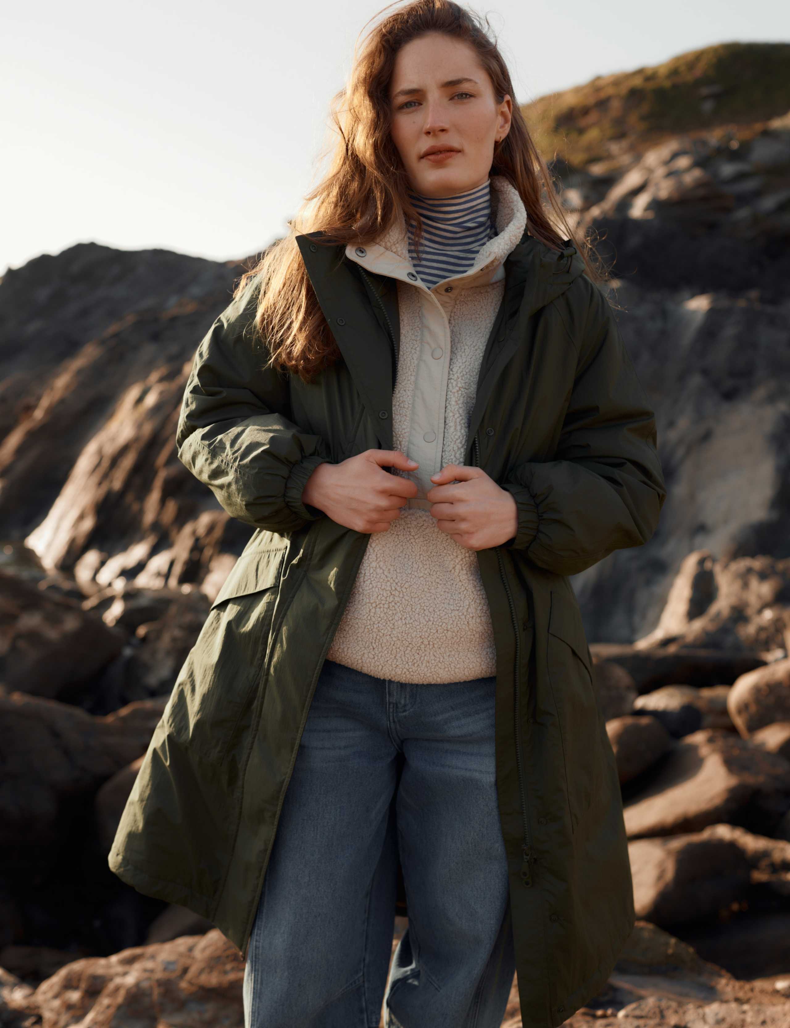 Hooded Longline Parka Coat