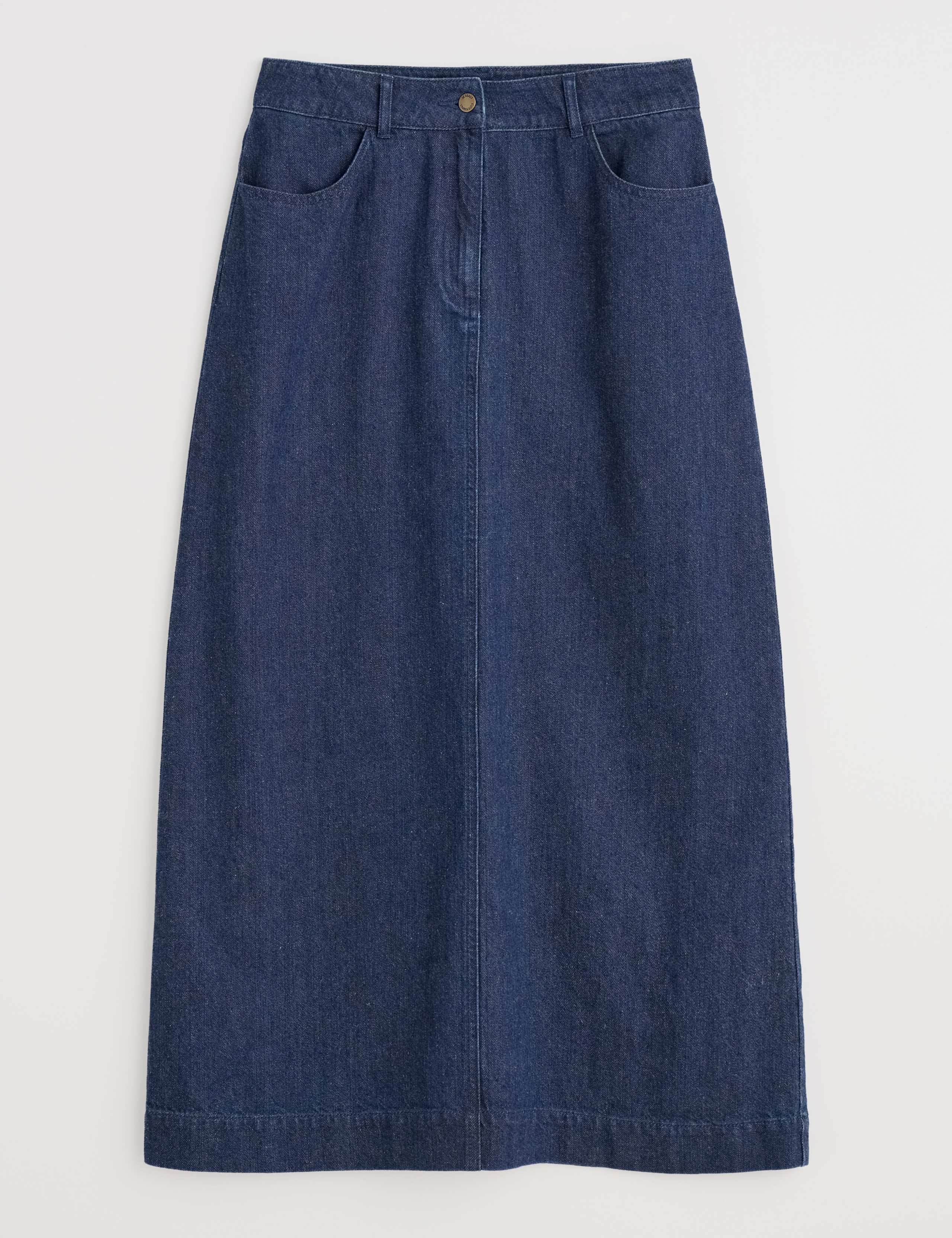 Denim Midi Skirt