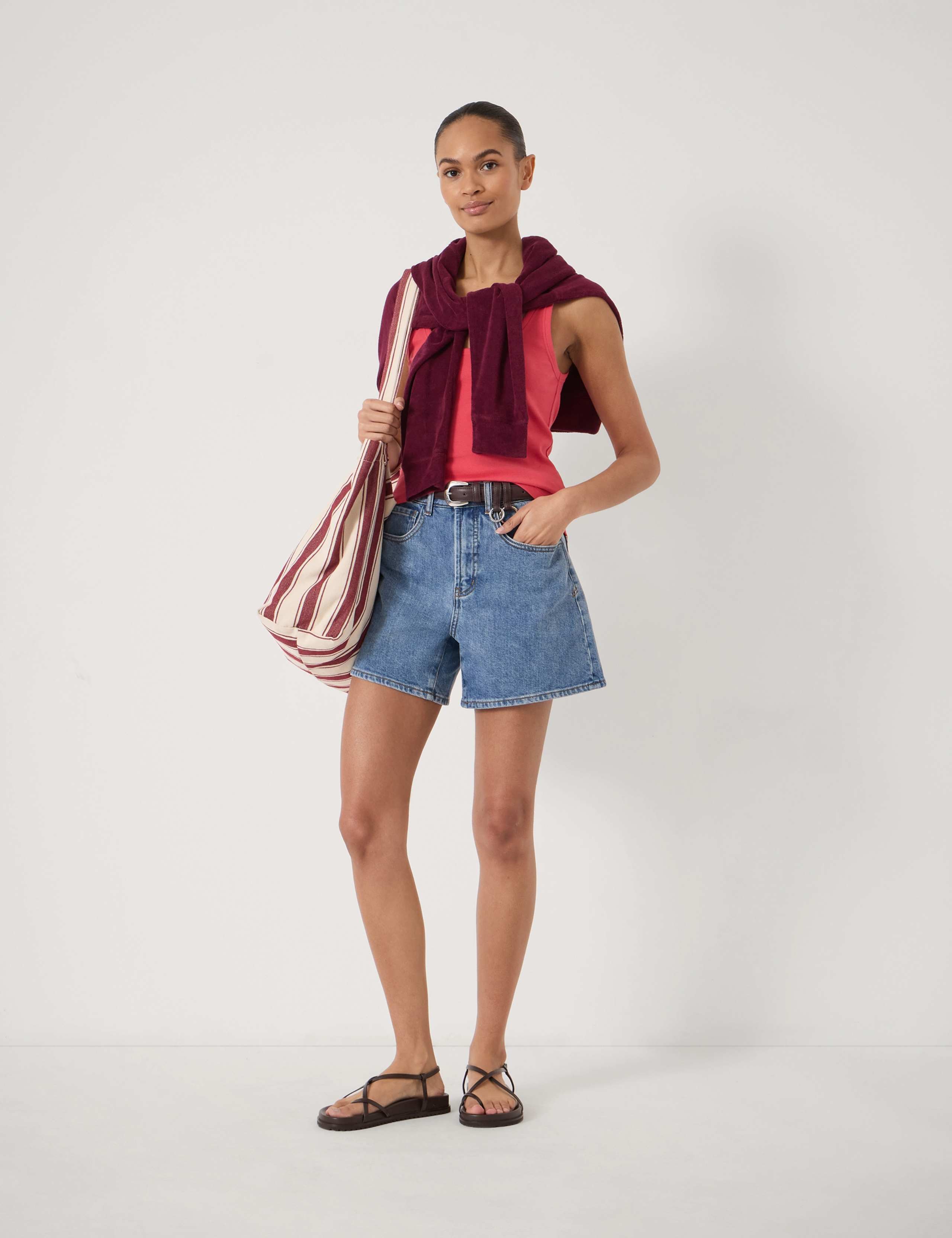 Cotton Rich Denim Shorts