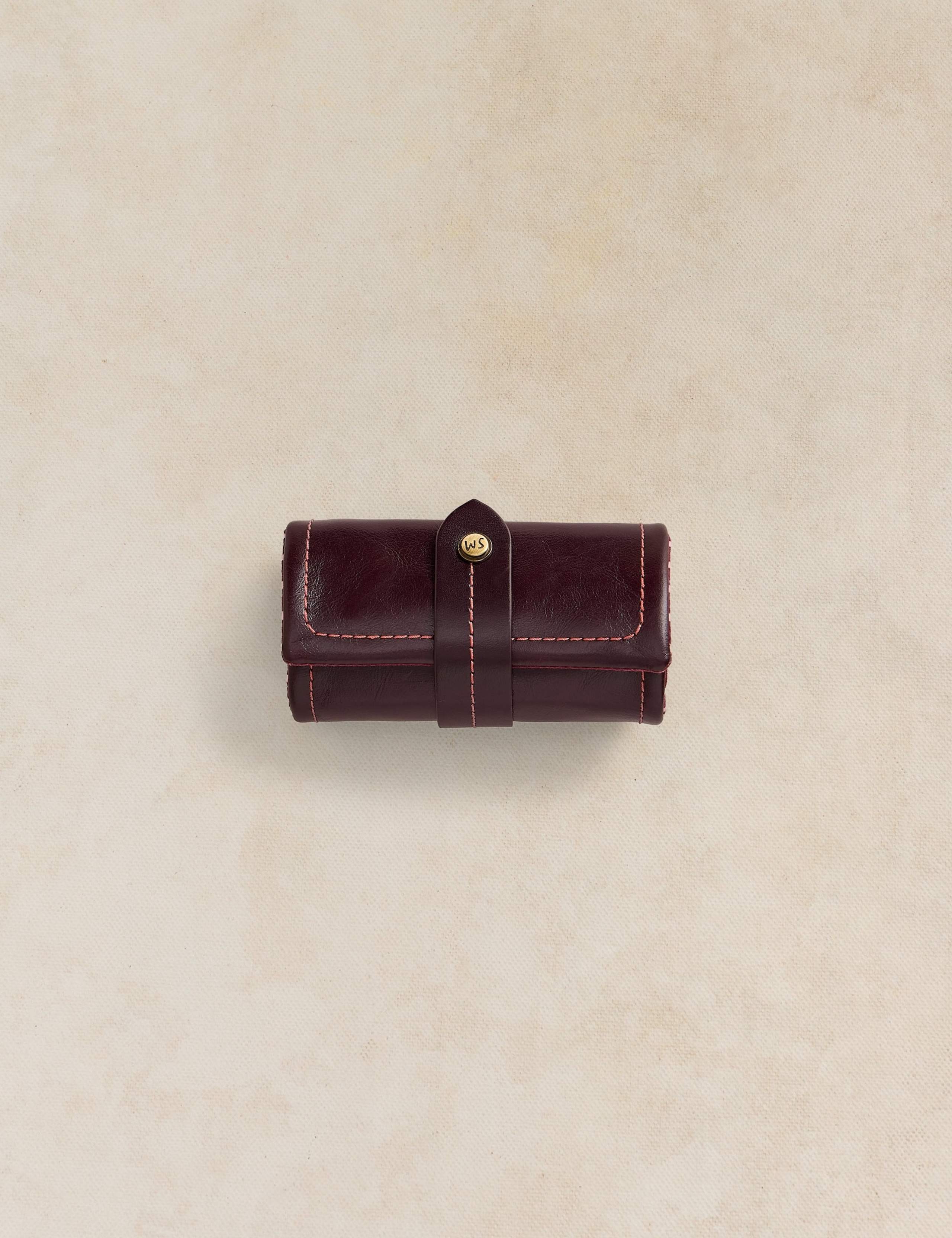 Shiny Stuff Leather Jewellery Roll