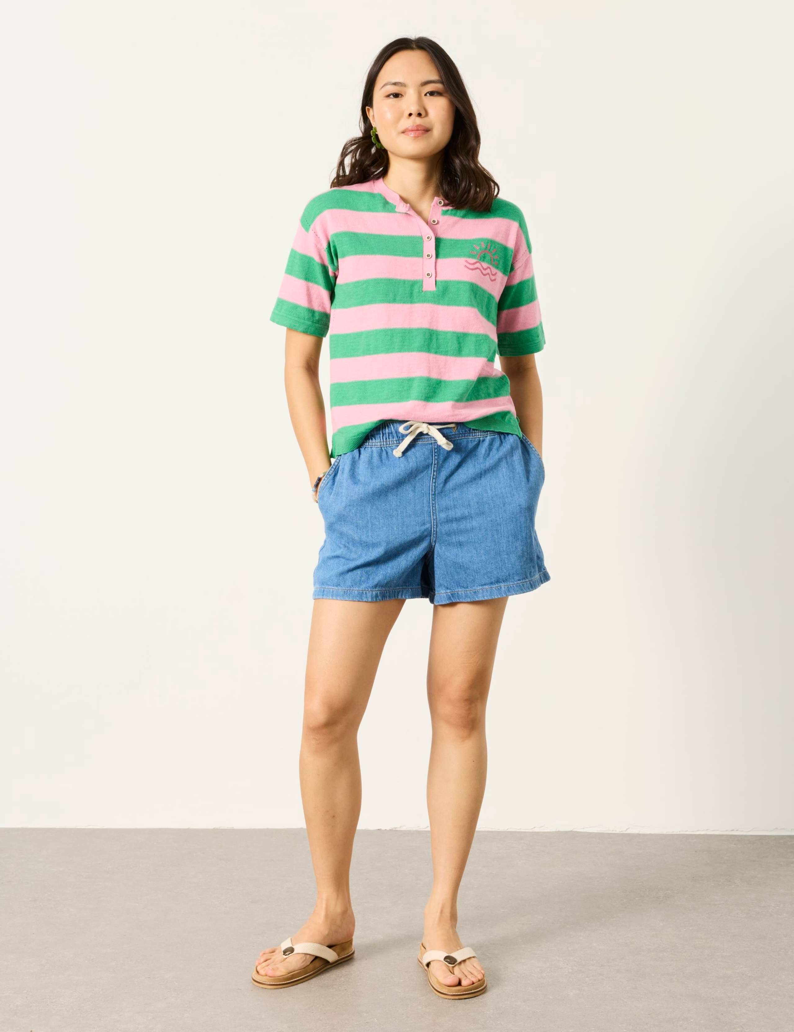 Pure Cotton Denim Shorts