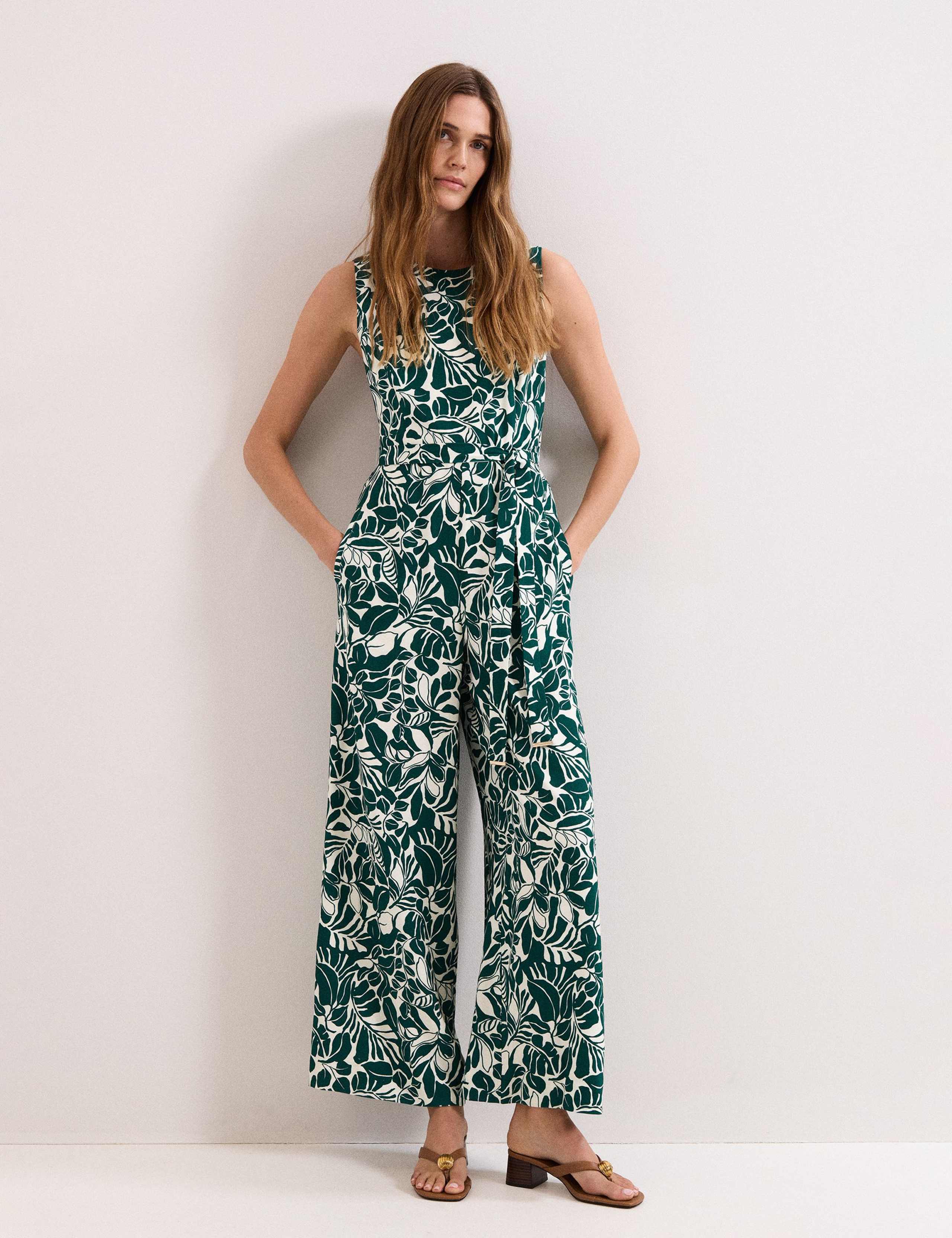 Floral Sleeveless Jumpsuit
