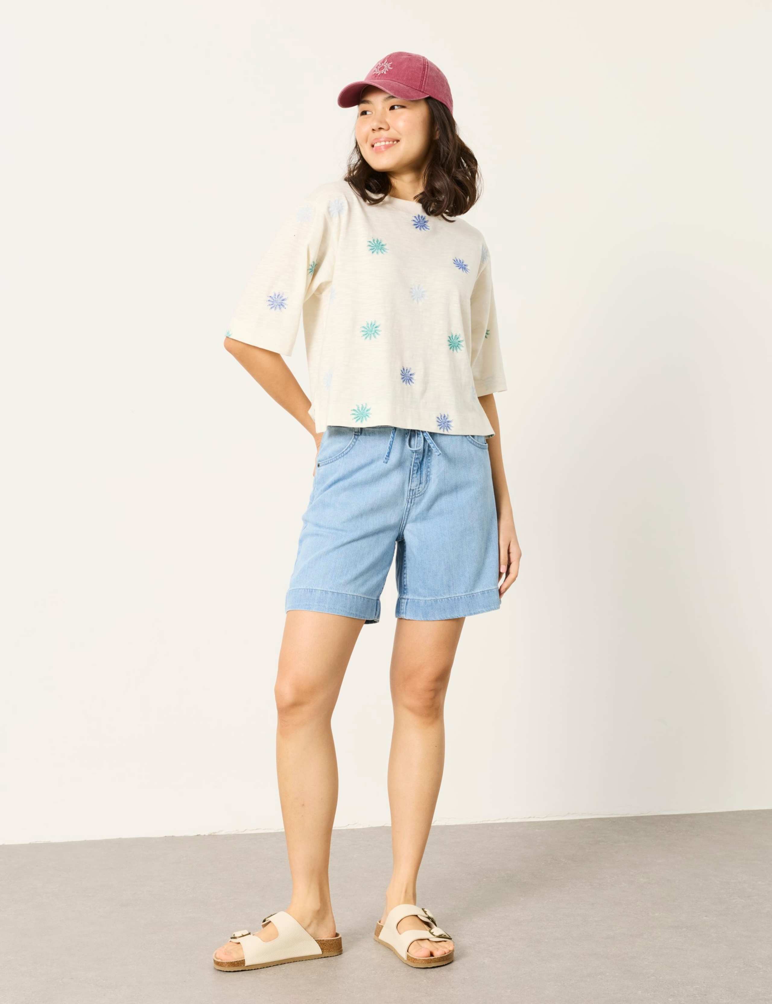 Pure Cotton Denim Shorts
