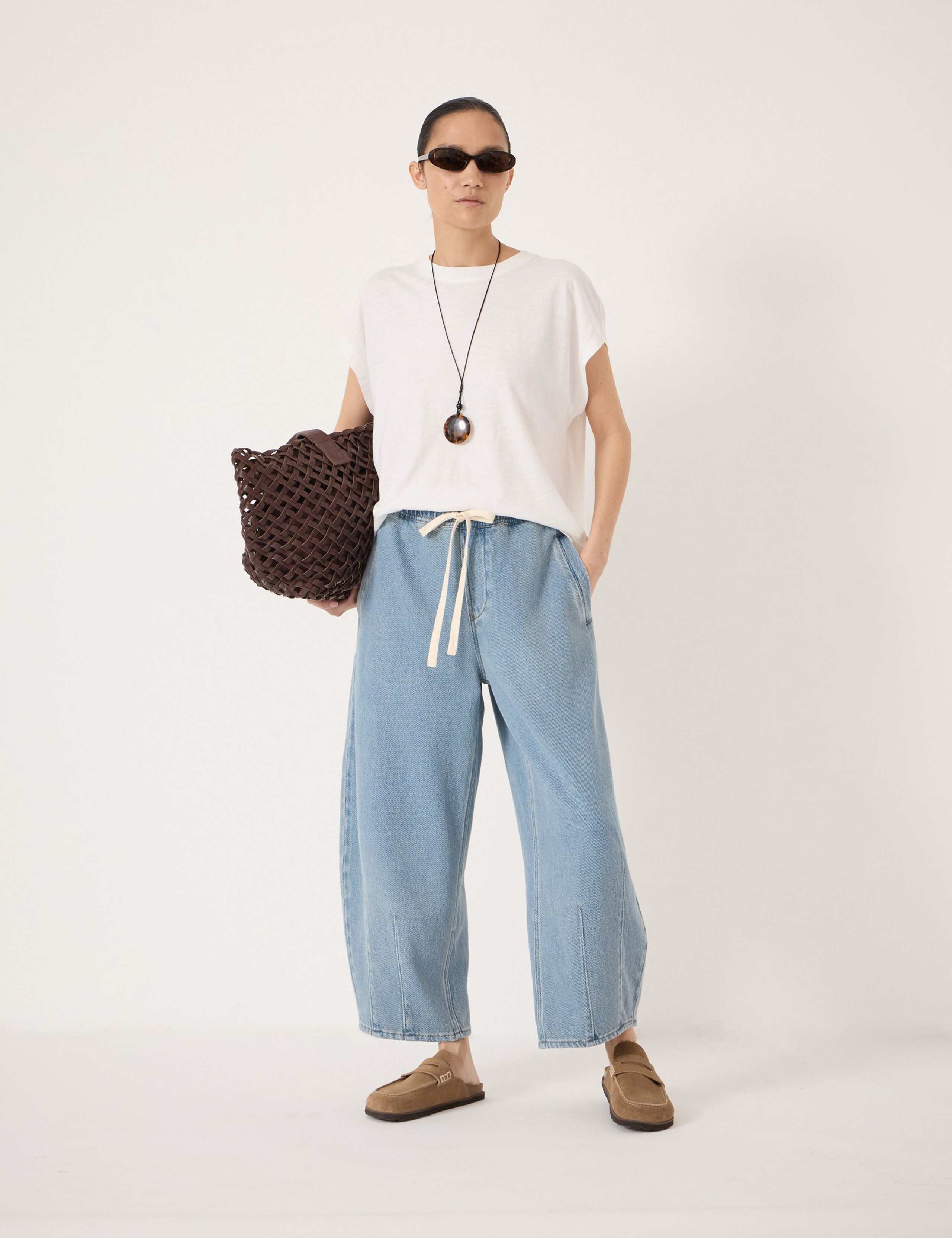 Pure Cotton Crew Neck T-Shirt