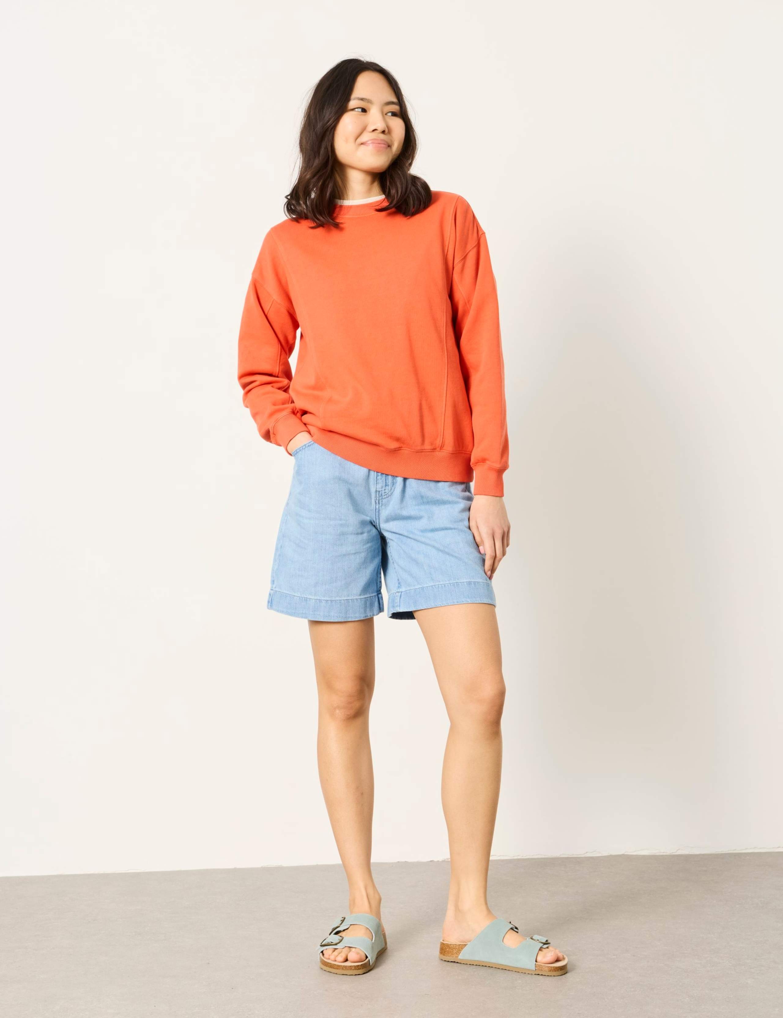 Pure Cotton Crew Neck Sweatshirt