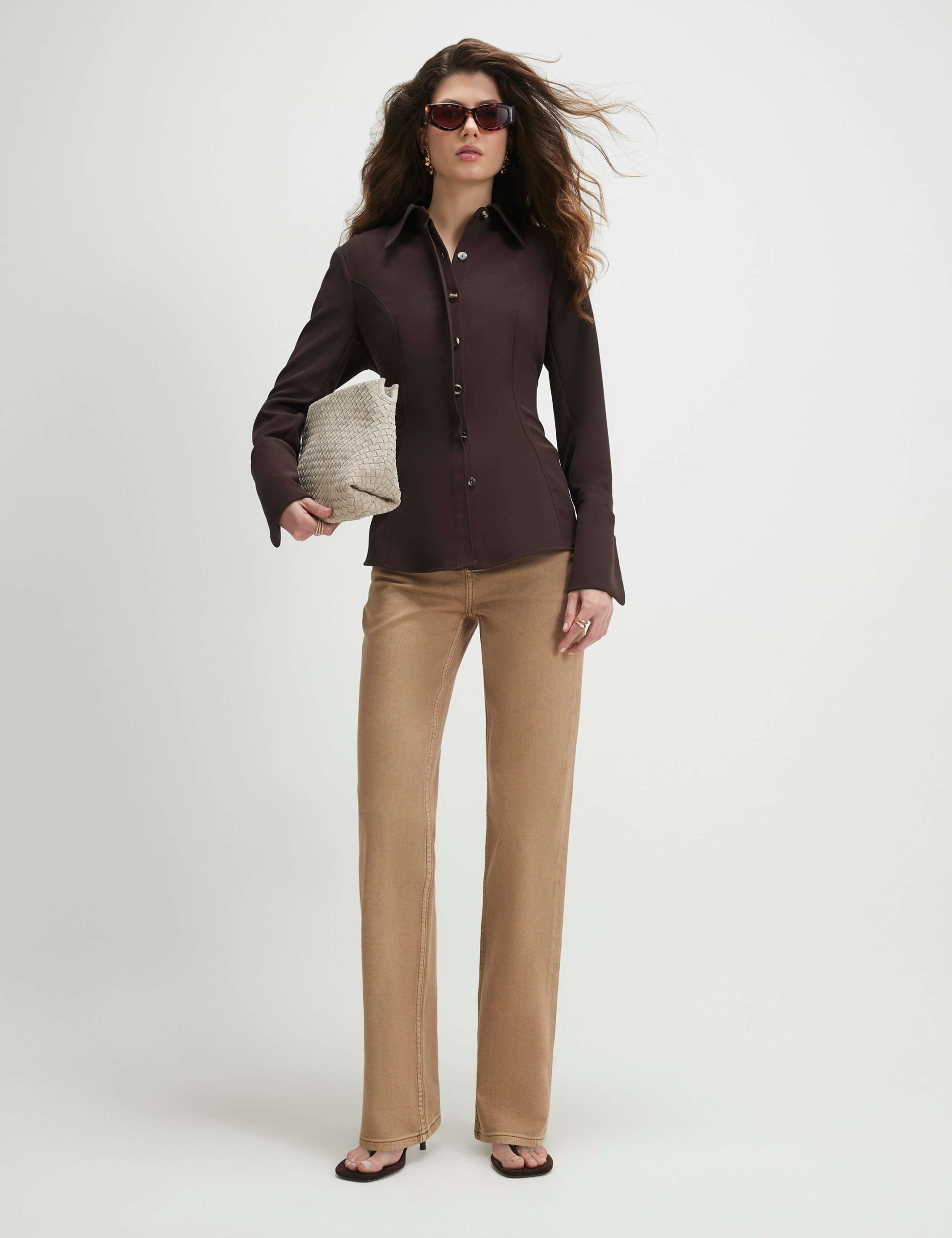 High Waisted Straight Leg Jeans