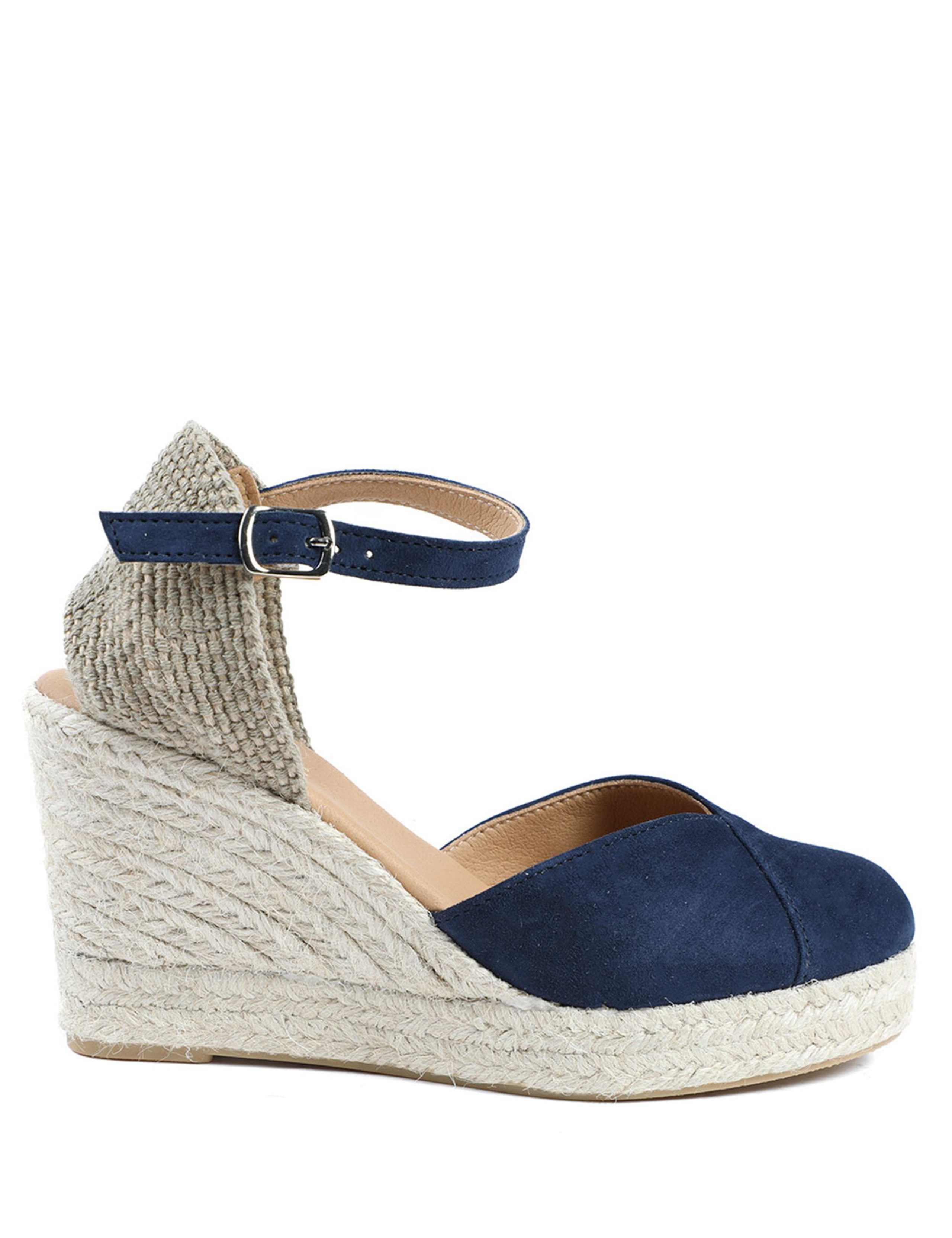 Ankle Strap Wedge Closed Toe Espadrilles
