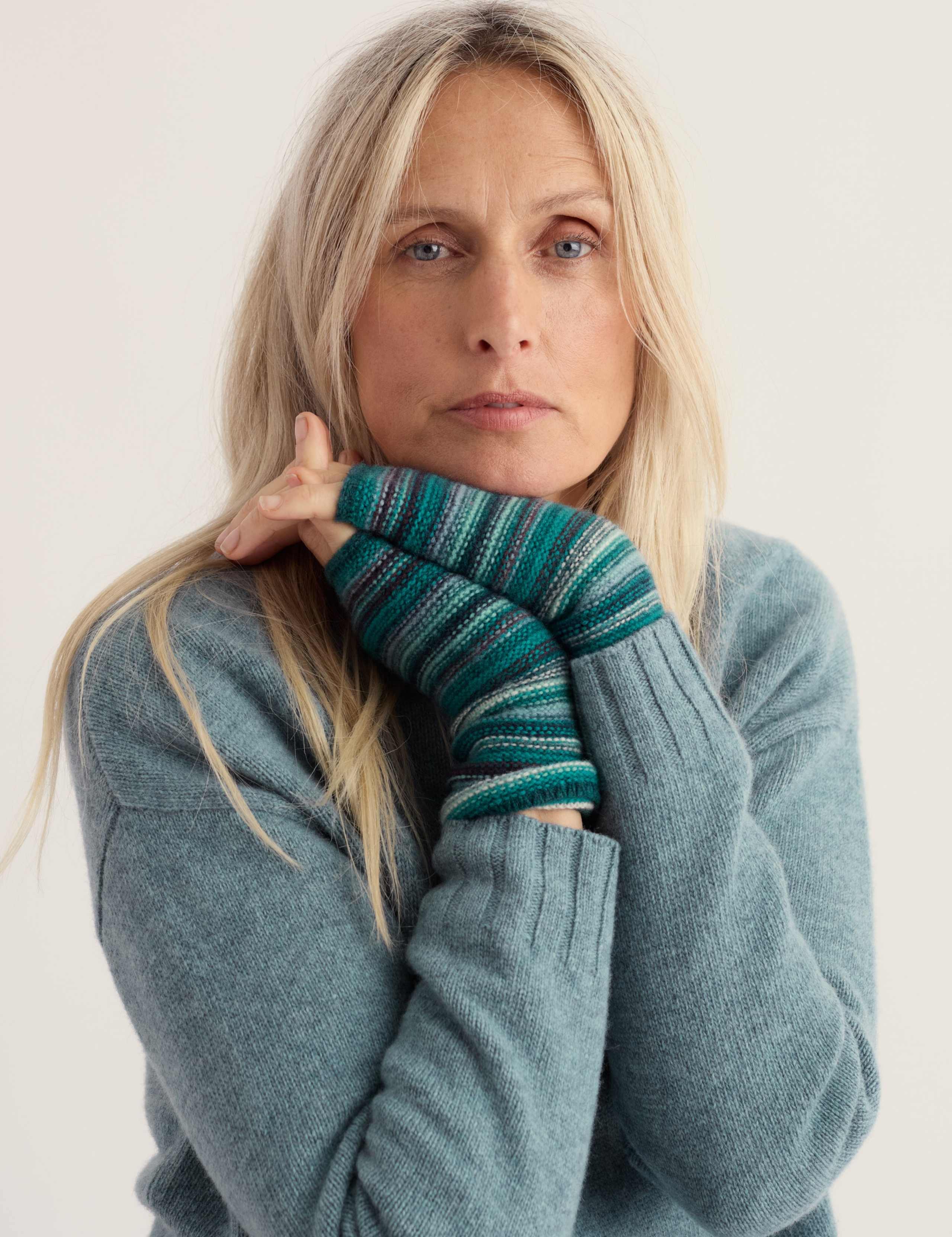 Wool Rich Fingerless Mittens