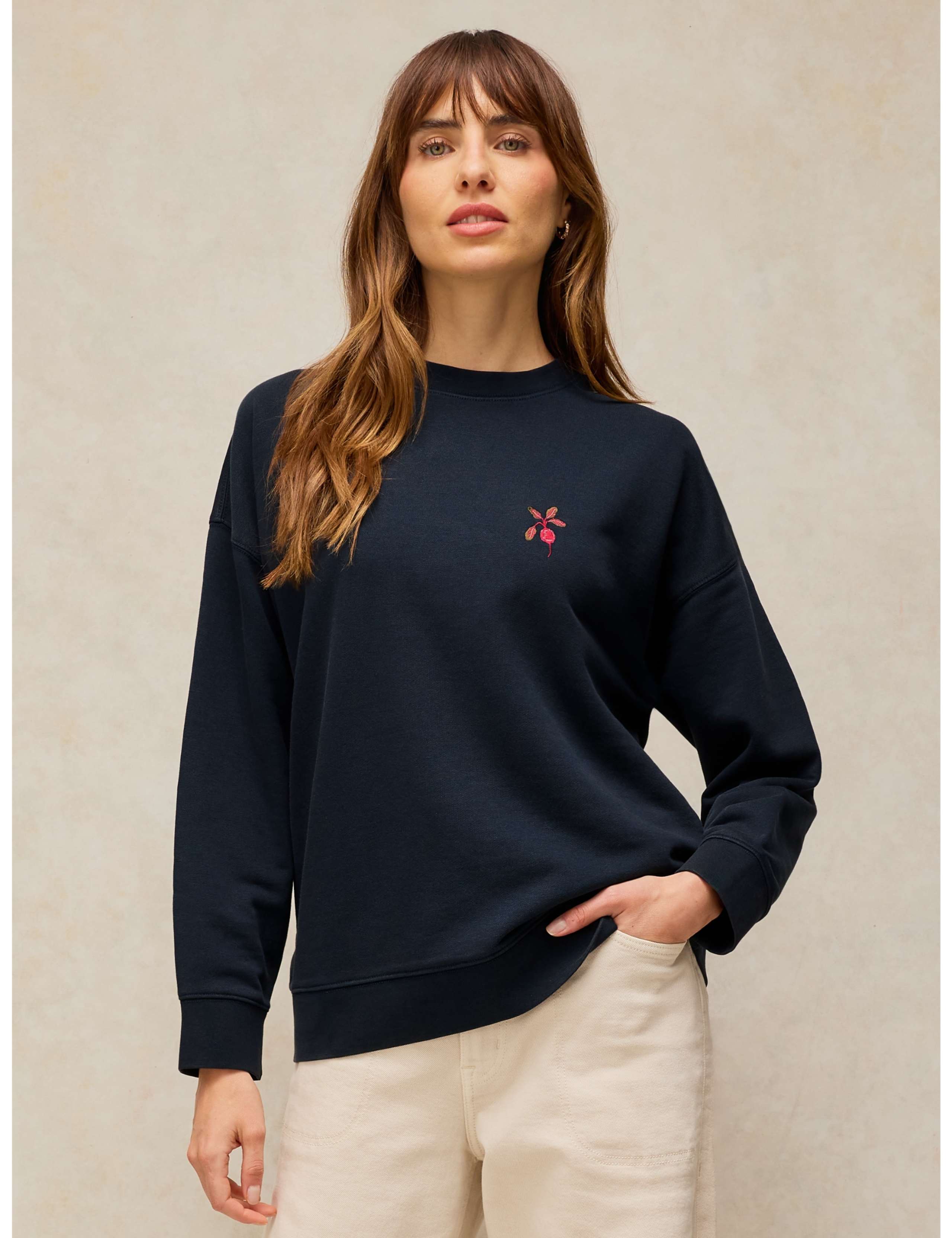 Cleo Cotton Rich Longline Sweatshirt