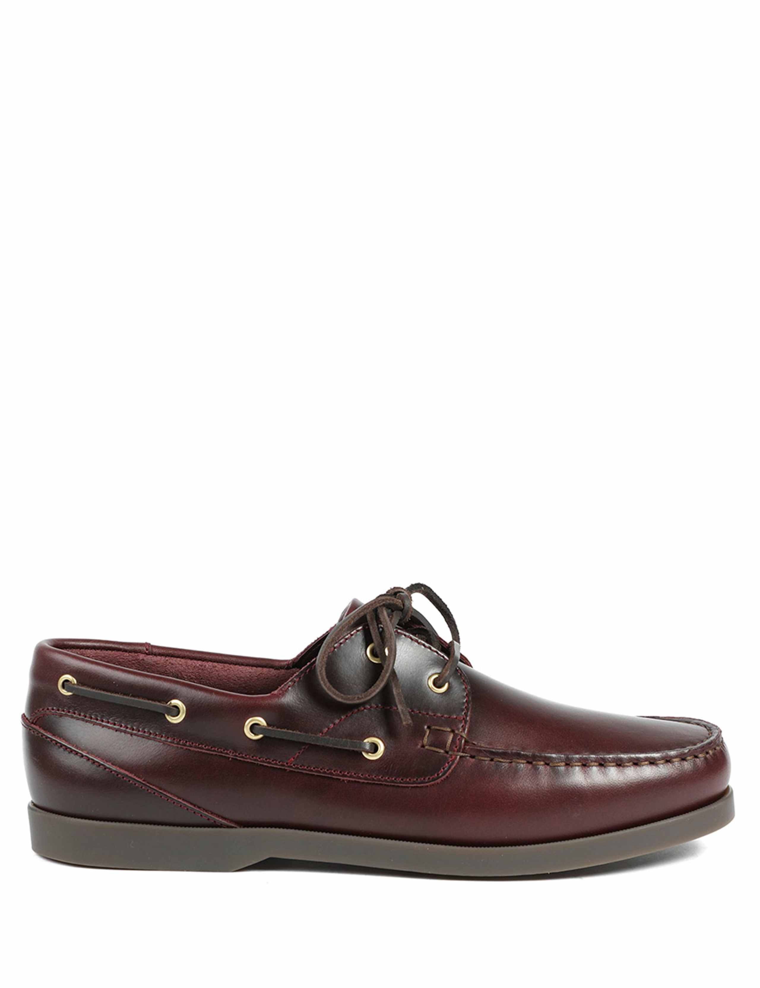 Leather Lace Up Boat Shoes