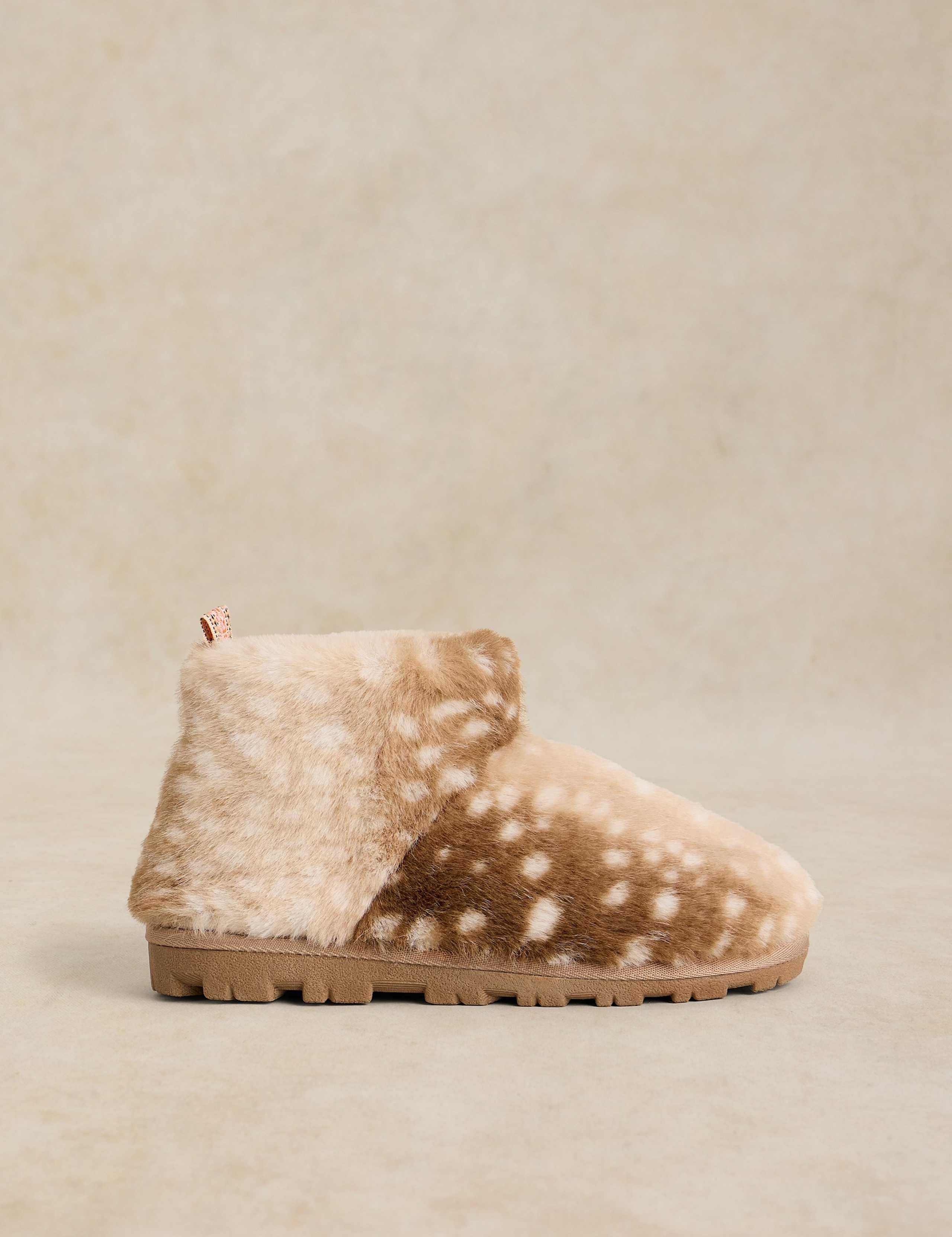Faux Fur Slipper Boots