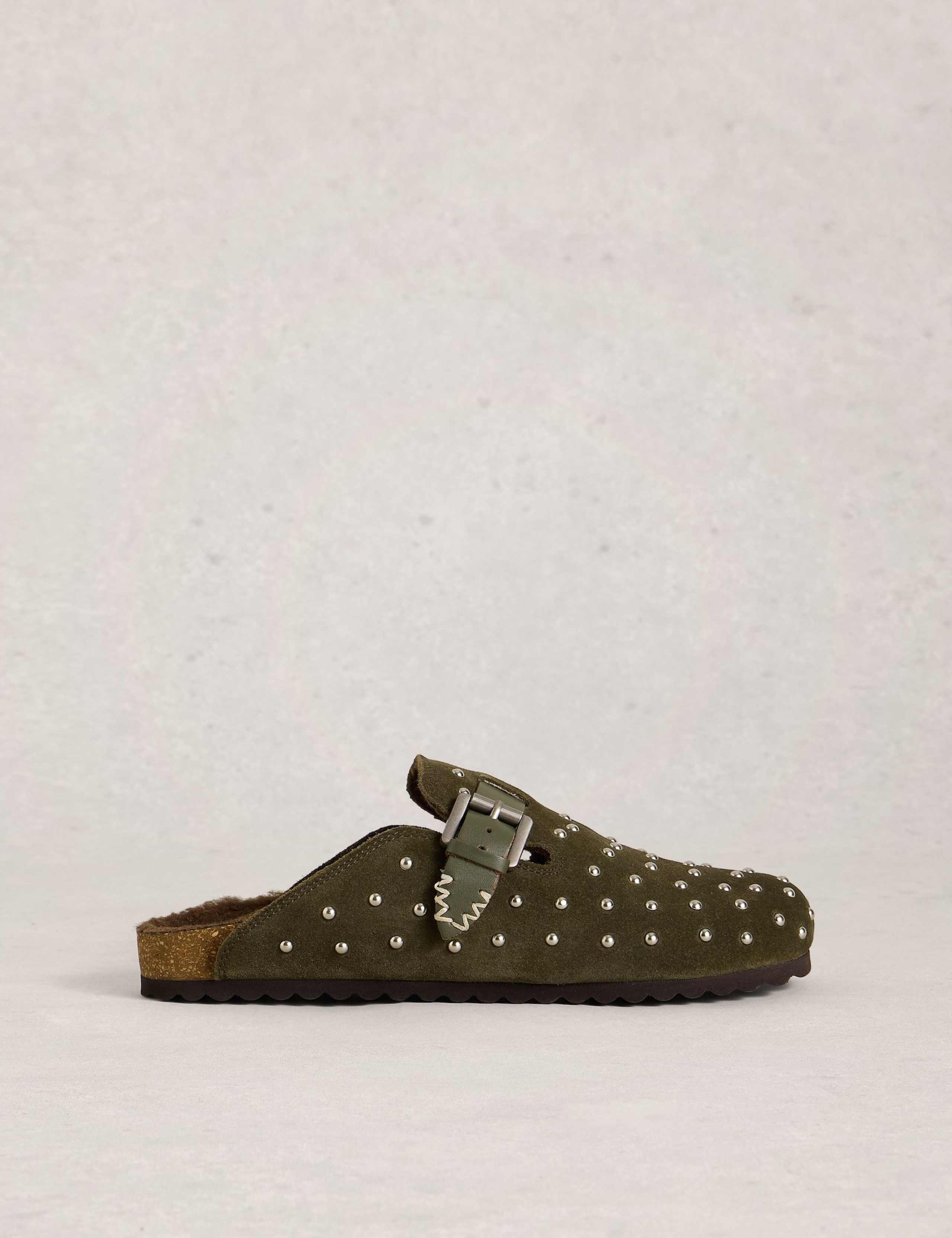 Studded Slip On Footbed Mules