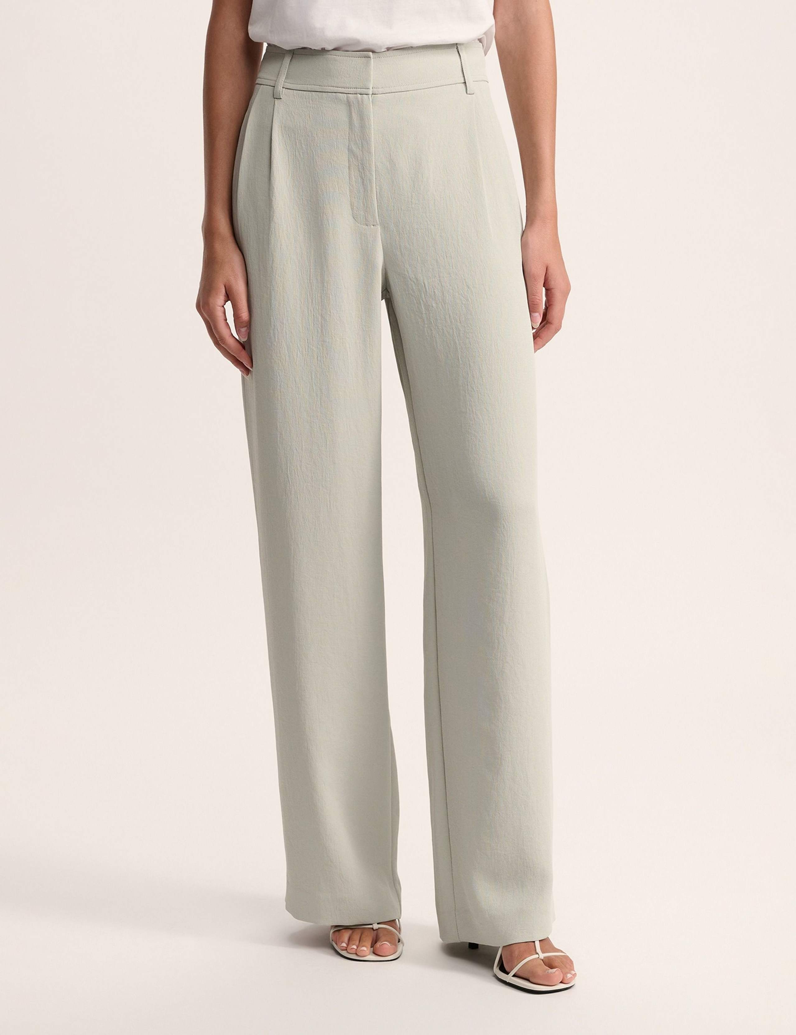 Tailored Wide Leg Trousers