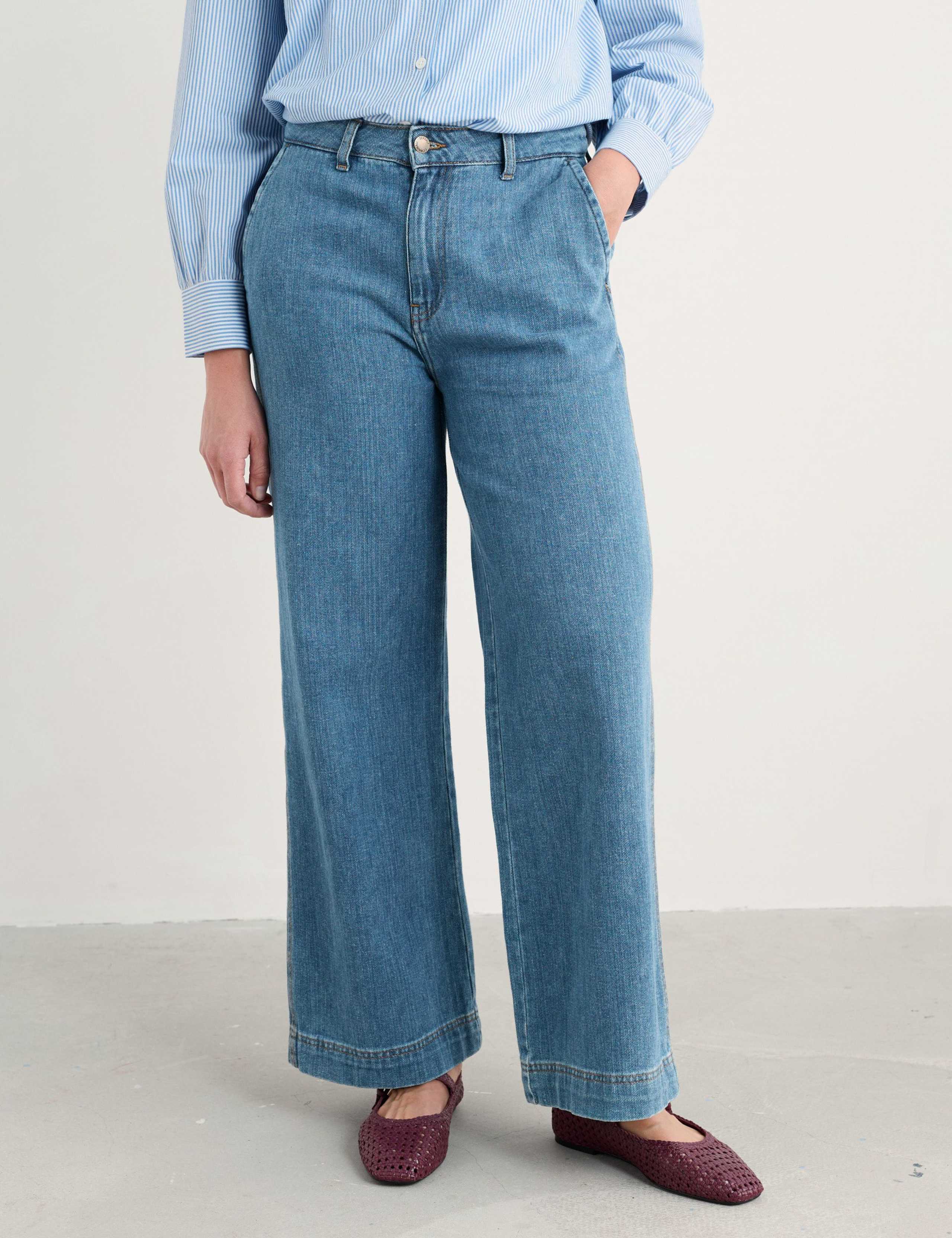High Waisted Wide Leg Jeans