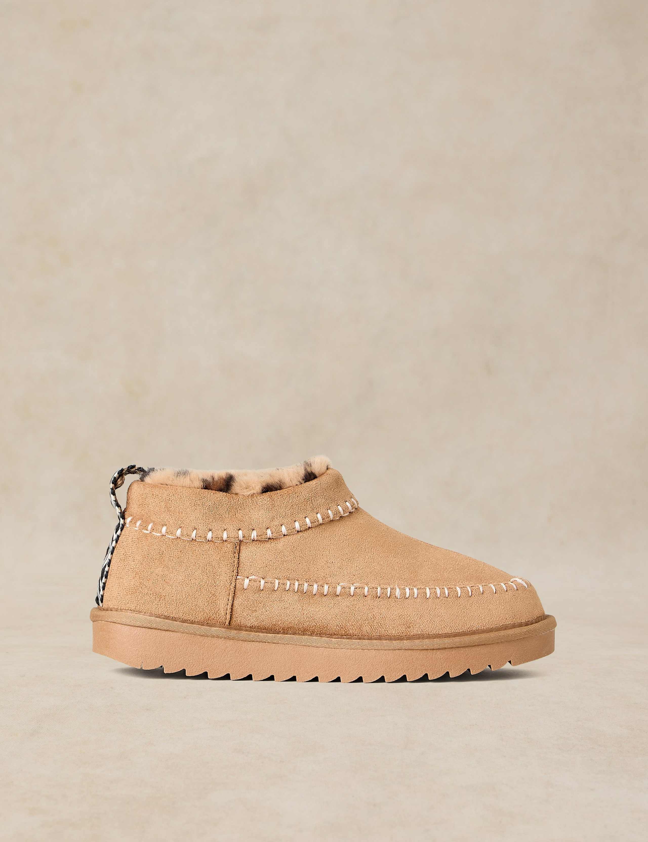 Whipstitch Slipper Boots