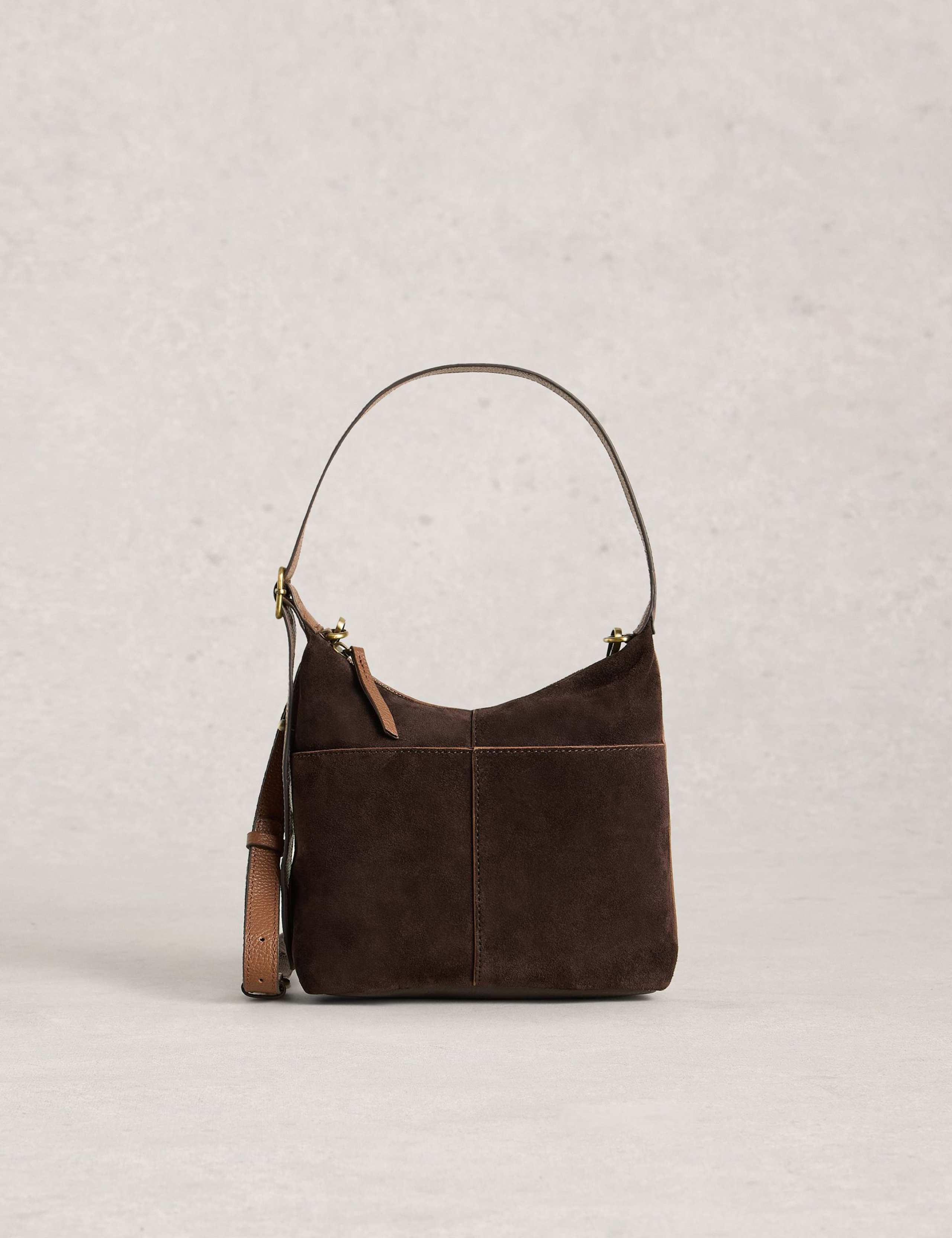 Leather and Suede Cross Body Bag