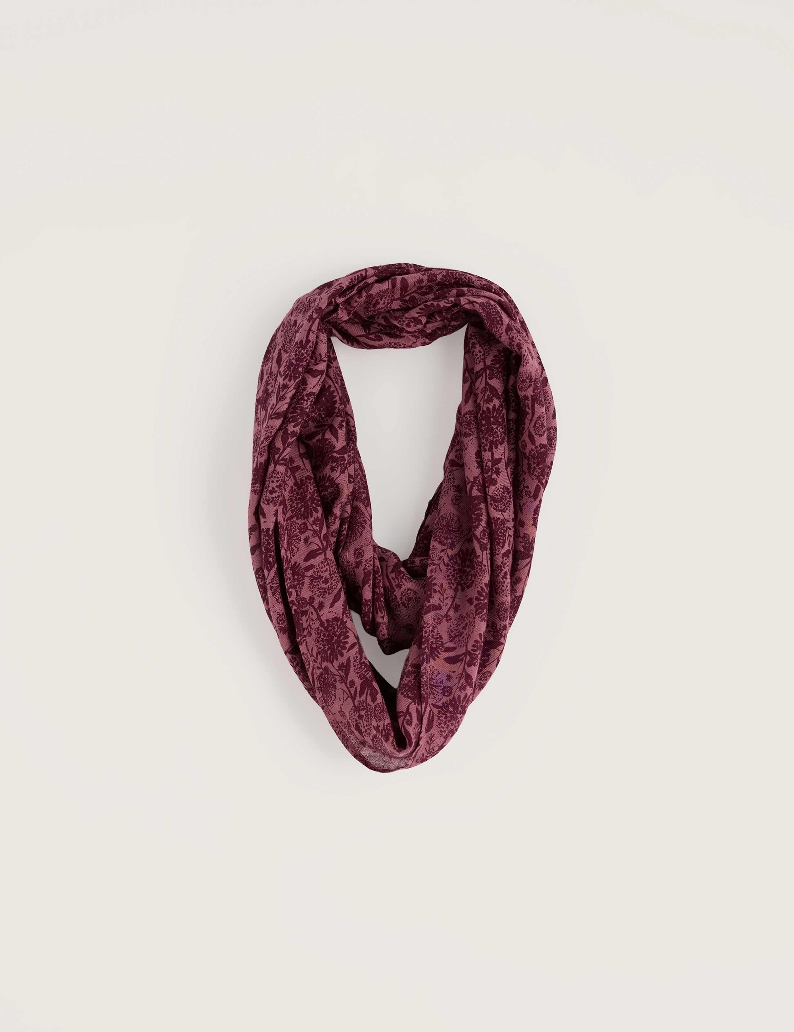 Floral Print Pull On Snood with Modal