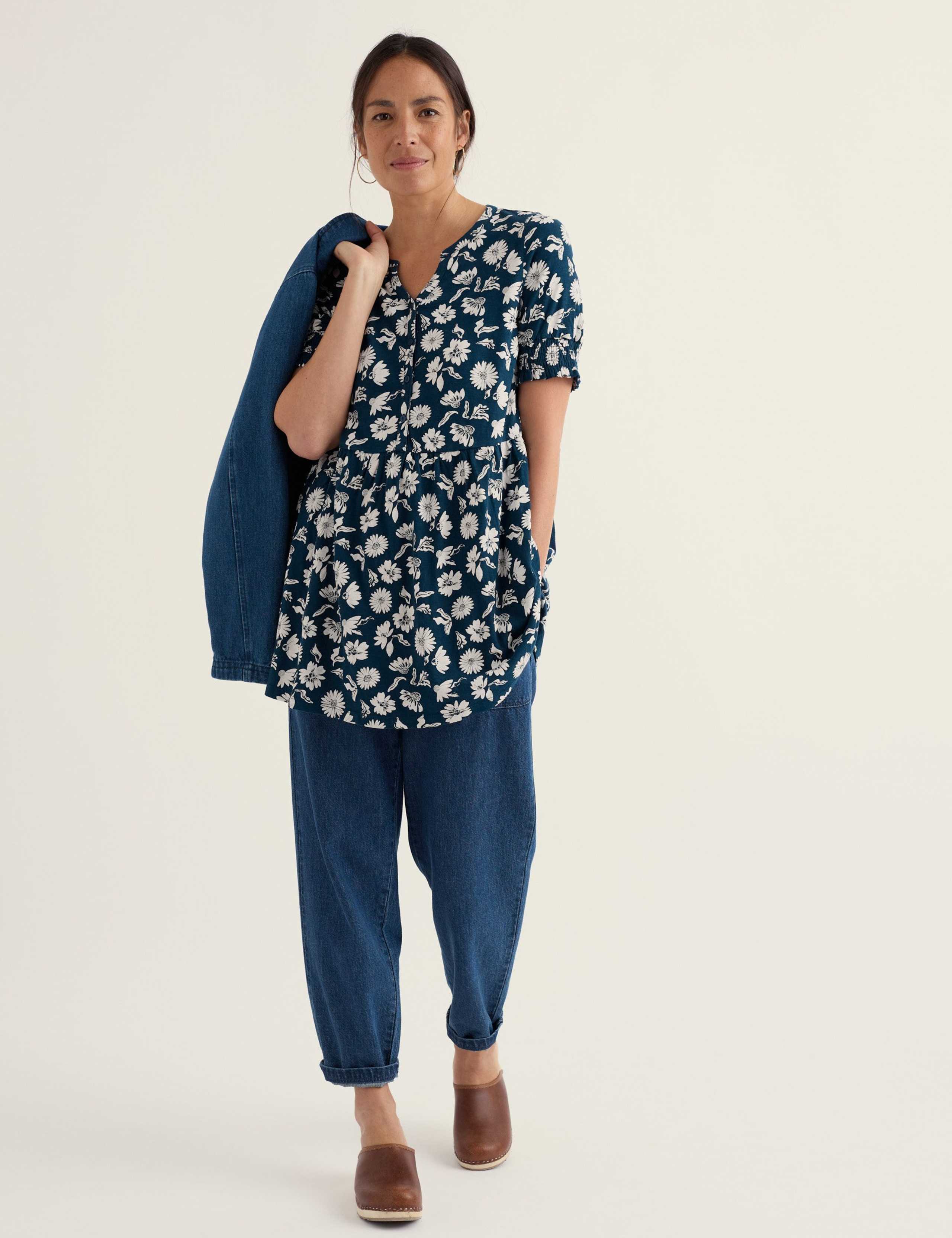 Pure Cotton Floral Tunic