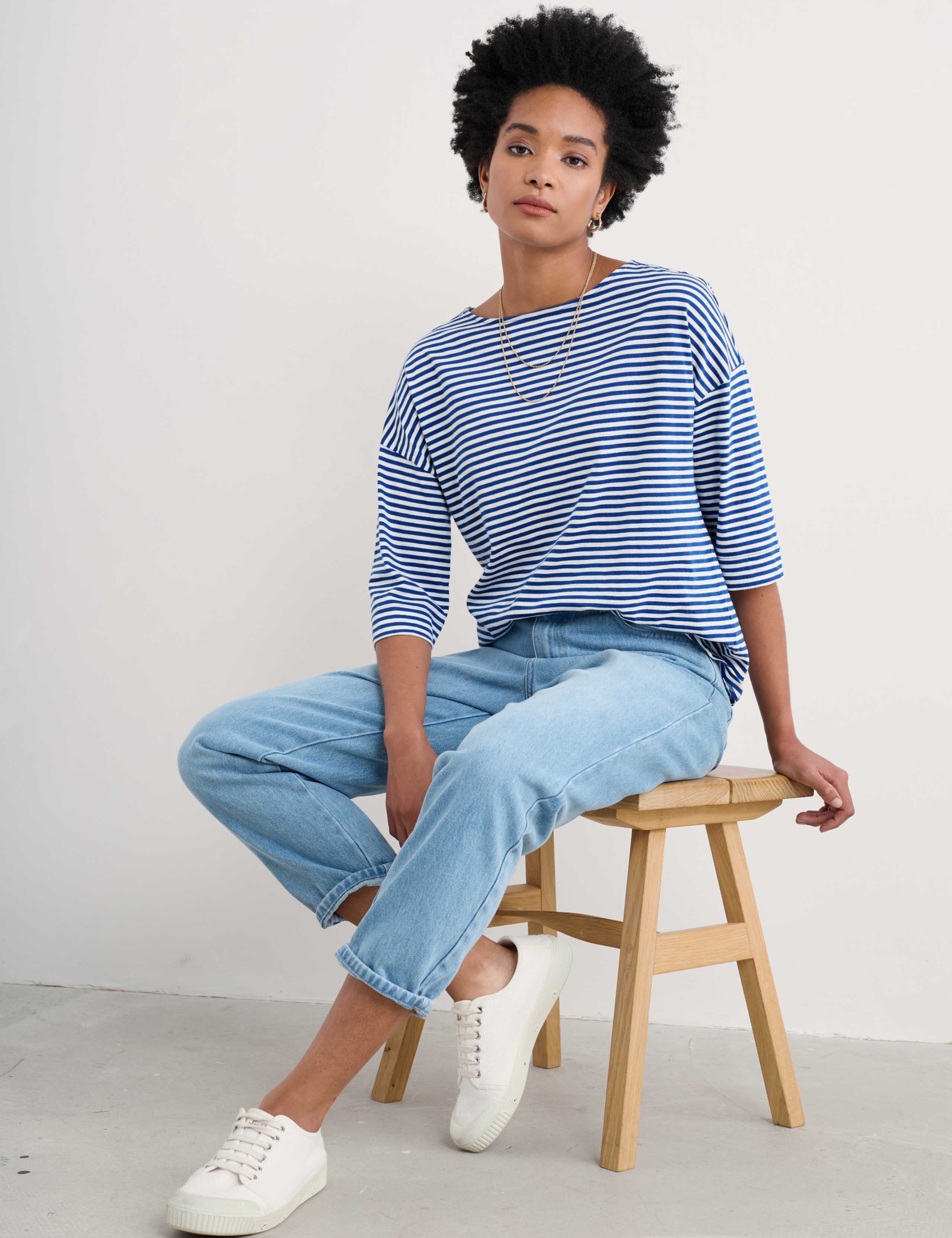 Jersey Striped Top