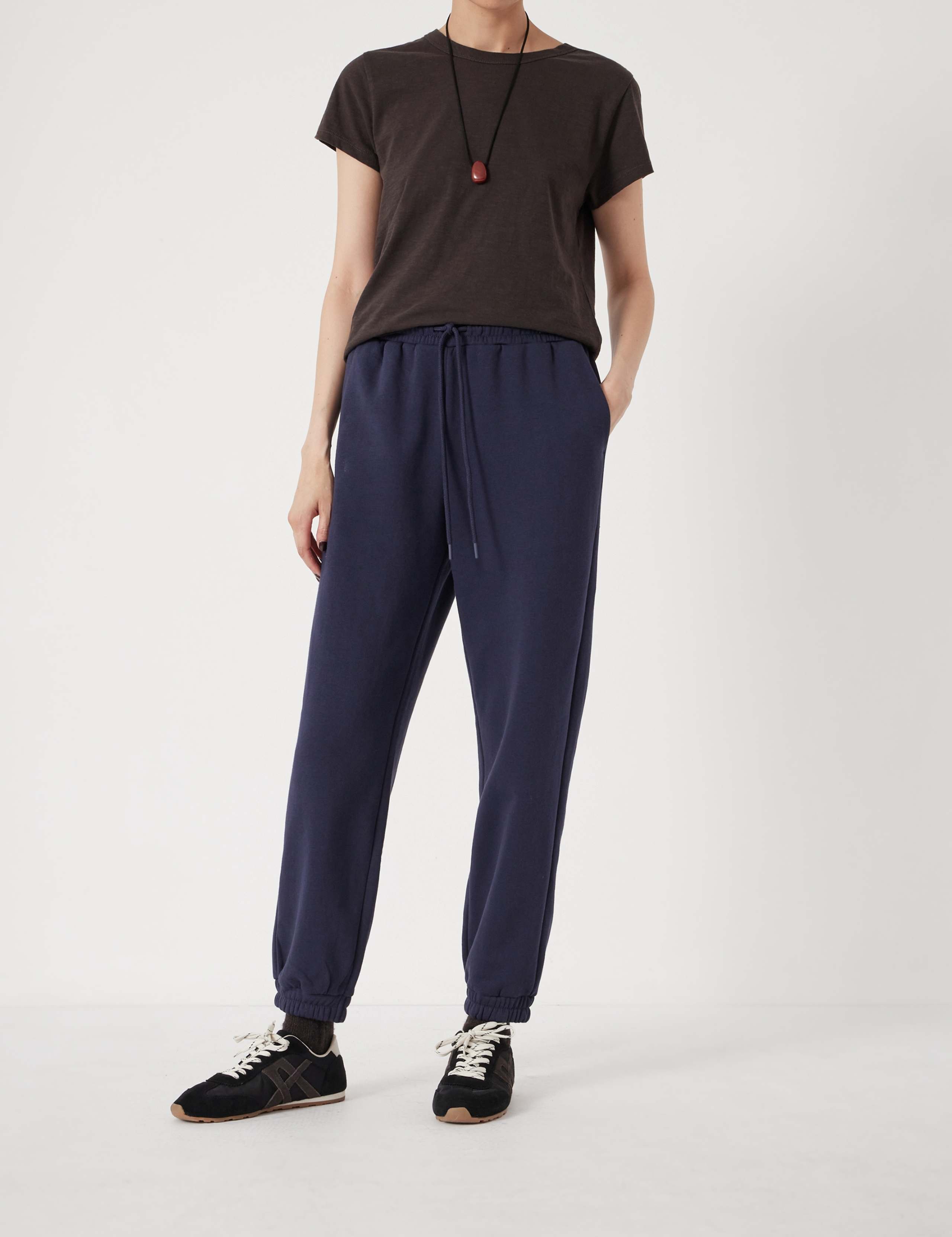 Cotton Rich Drawstring Cuffed Joggers