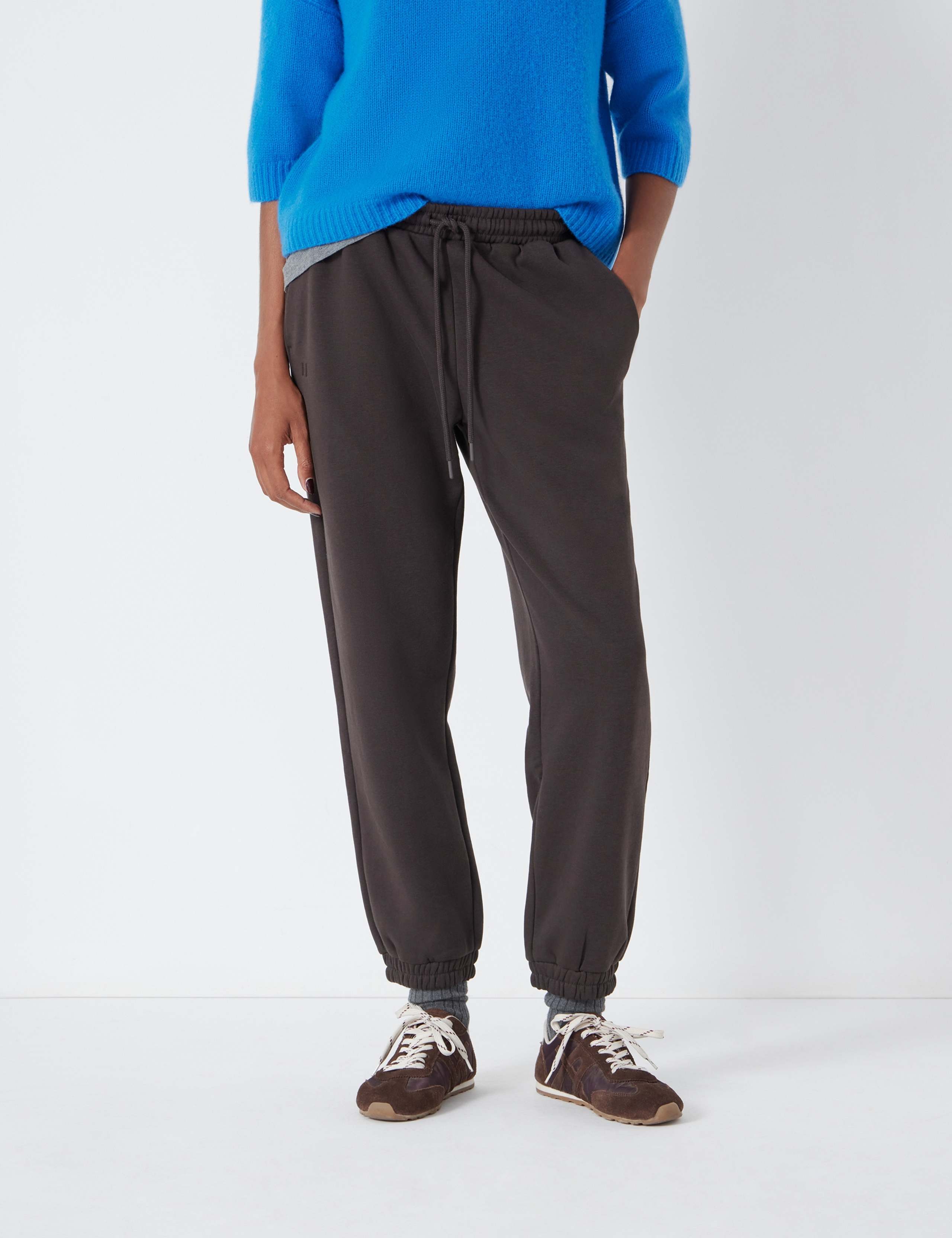 Cotton Rich Drawstring Cuffed Joggers