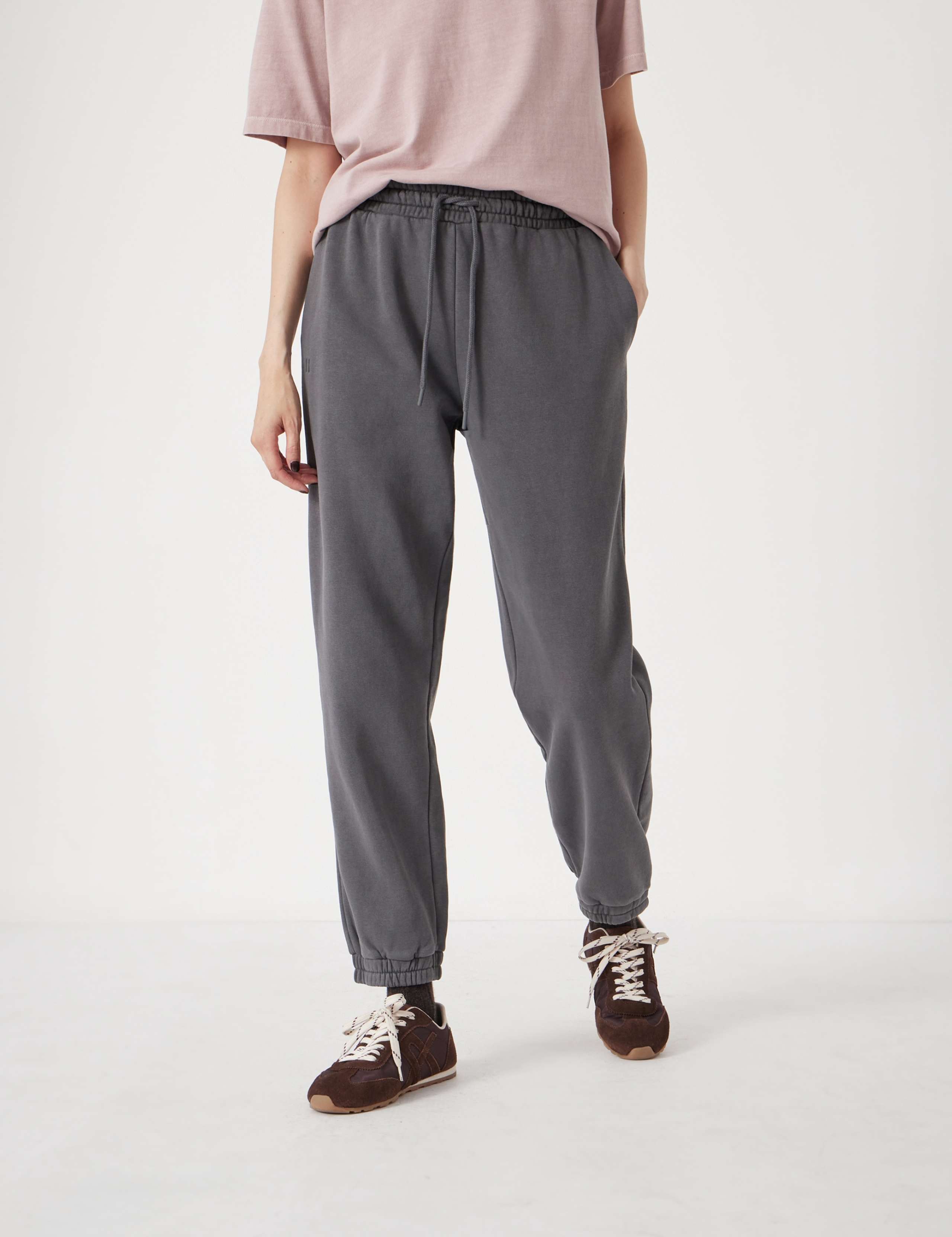 Cotton Rich Drawstring Cuffed Joggers